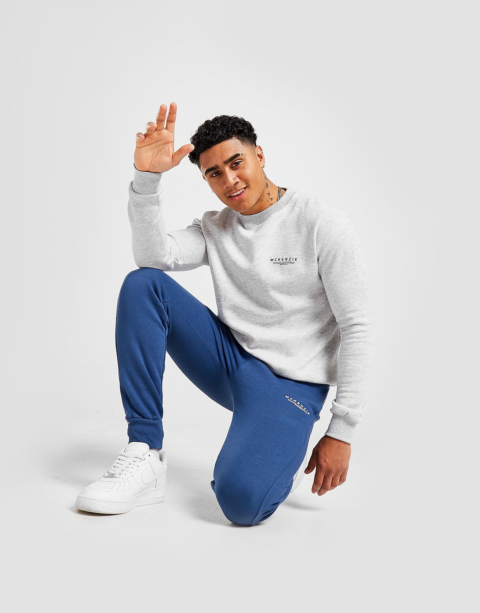 

McKenzie Essential Cuffed Track Pants - Only at JD - Blue - Mens, Blue