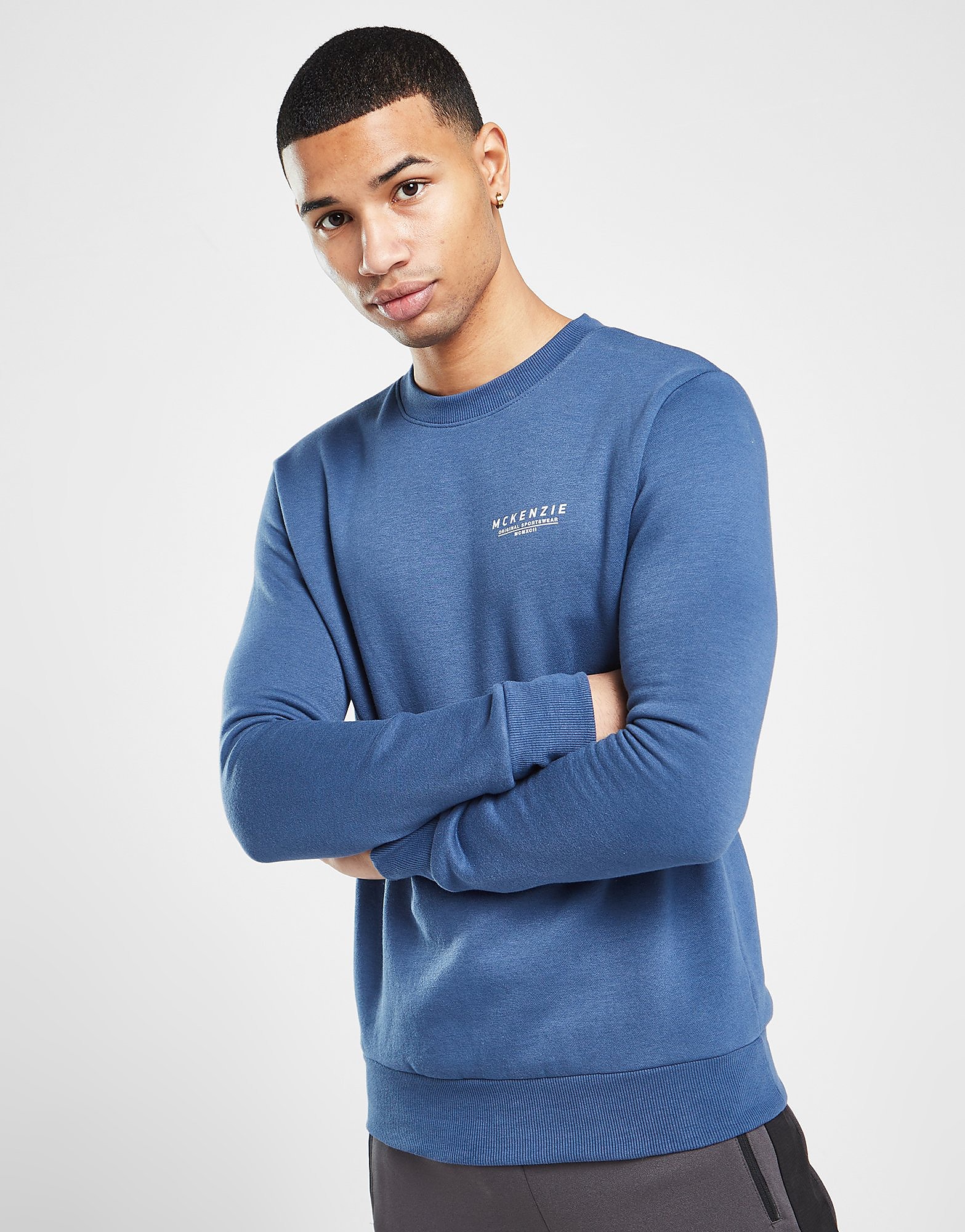 

McKenzie Essential Crew Sweatshirt - Only at JD - Blue - Mens, Blue