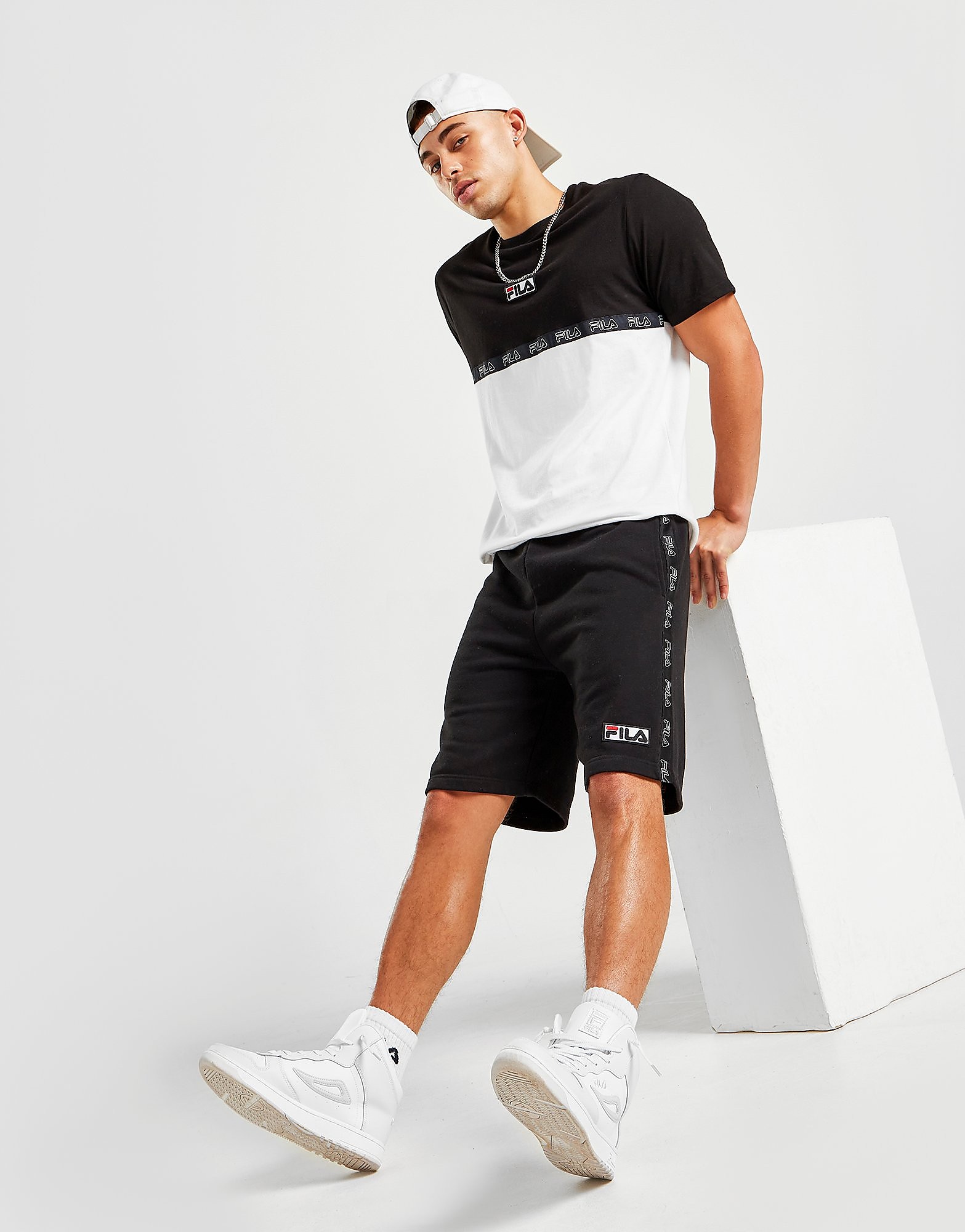 

Fila Tanoli Tape Shorts - Only at JD - Black - Mens, Black