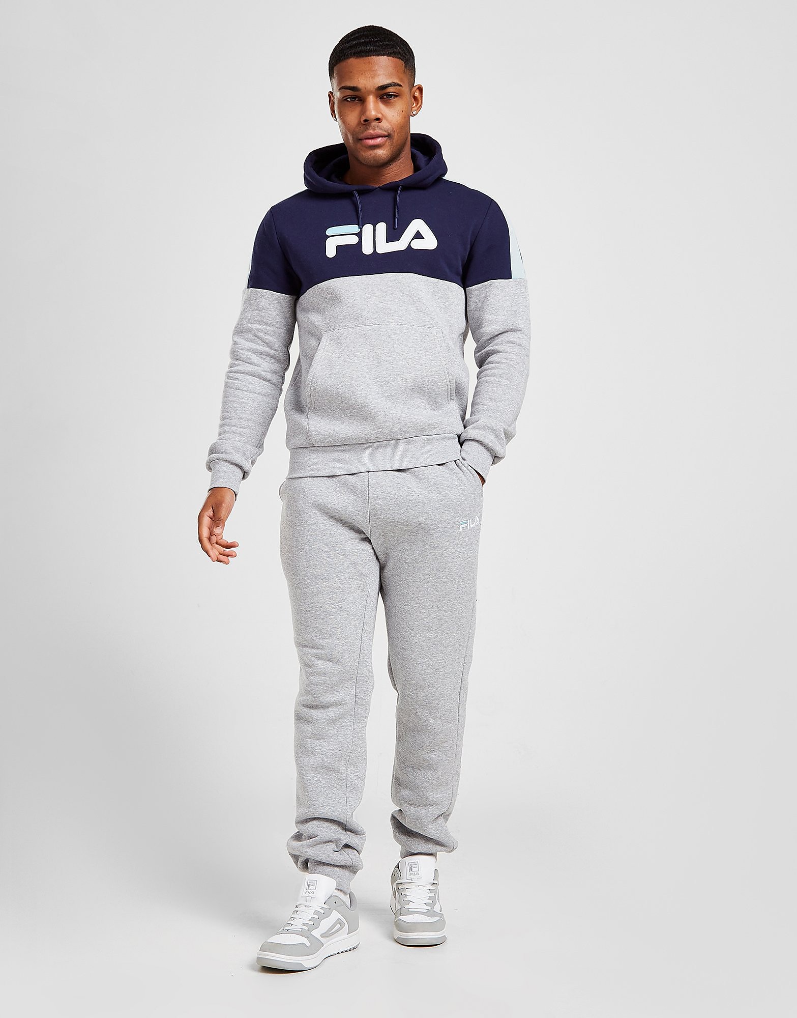 Fila Palanzo Hoodie - Only at JD - Grey - Mens, Grey