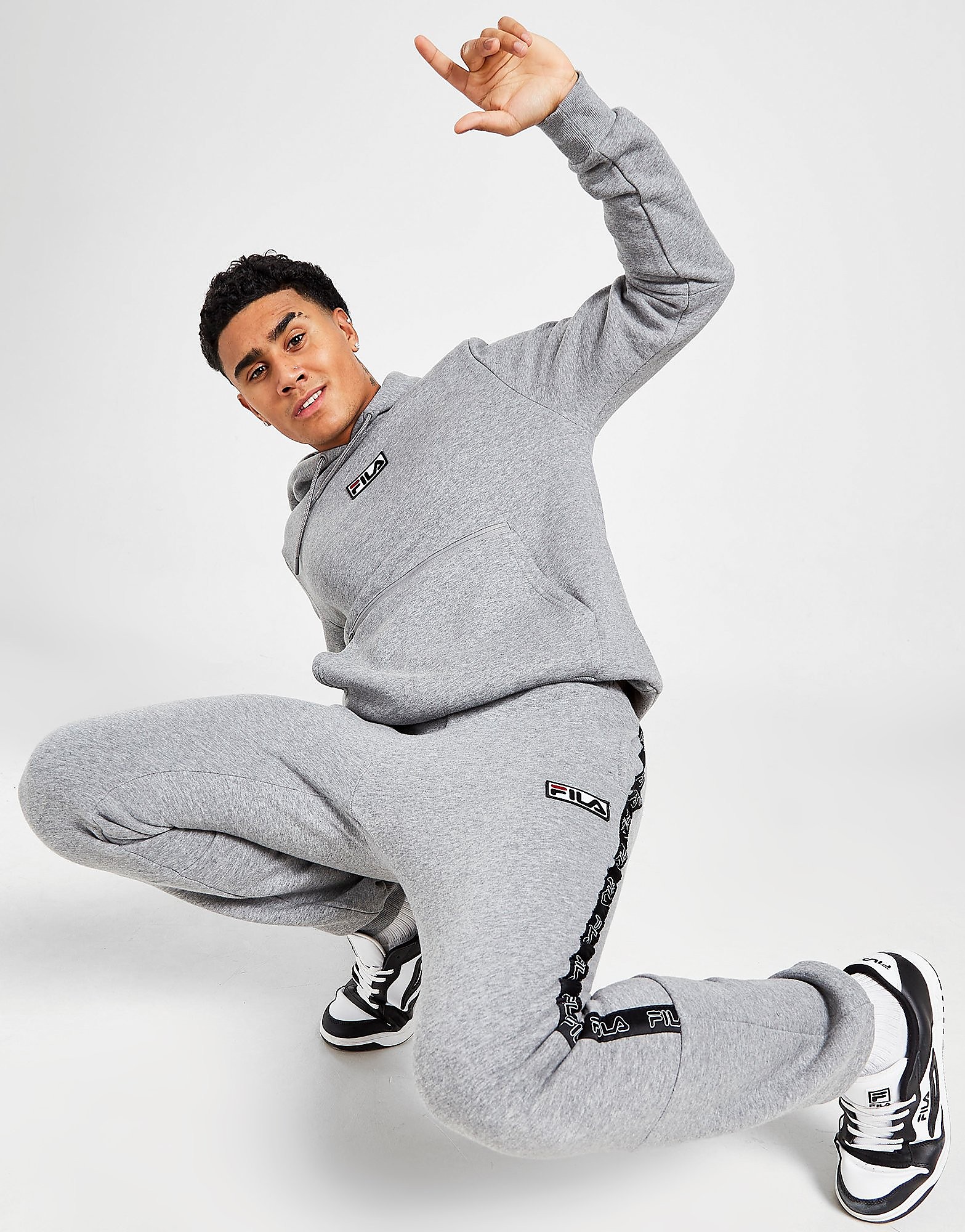 Fila Babolin Tape Joggers - Grey - Mens, Grey