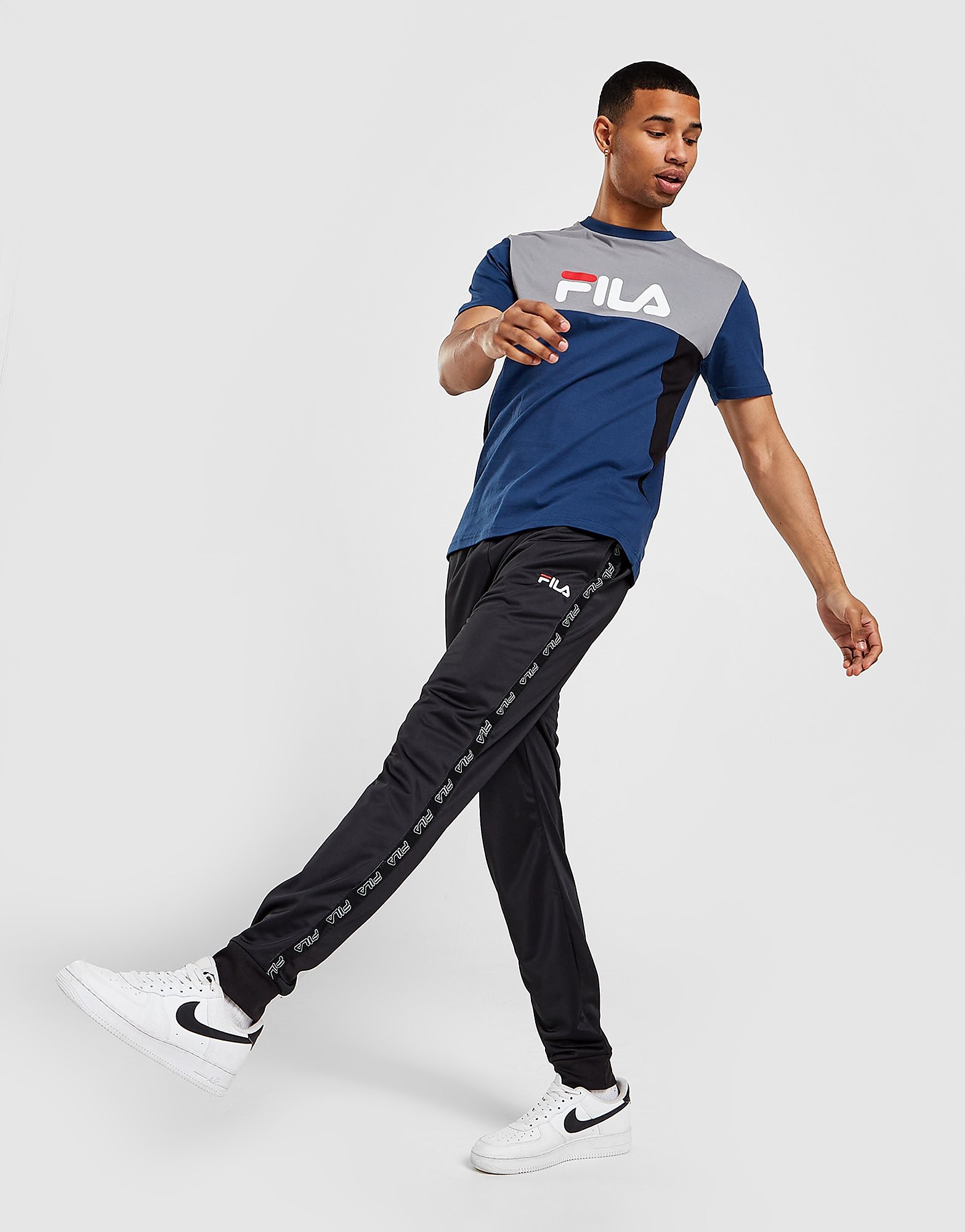 

Fila Napoli Poly Track Pants - Black - Mens, Black