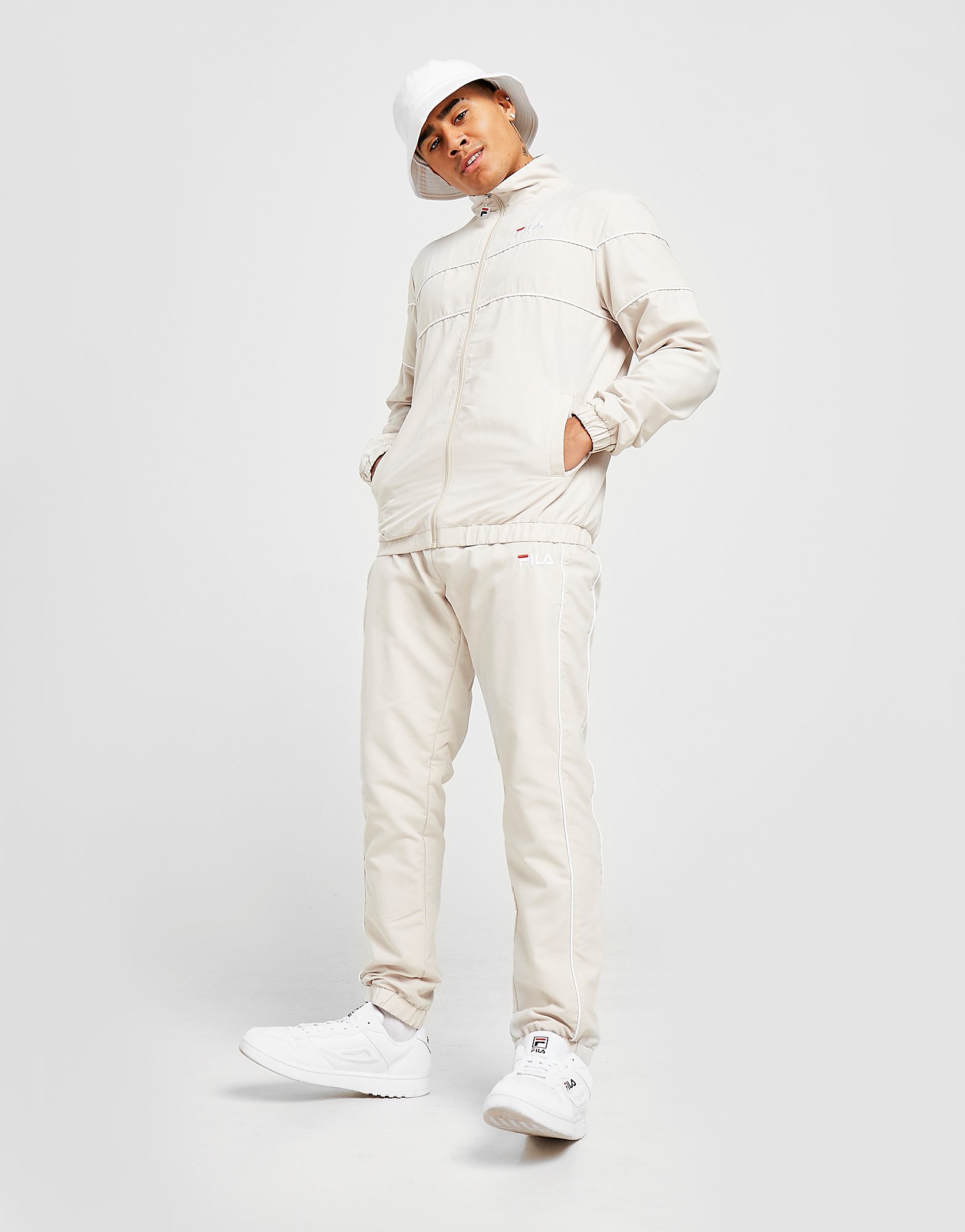

Fila Sabbatini Woven Poly Tracksuit - Beige - Mens, Beige