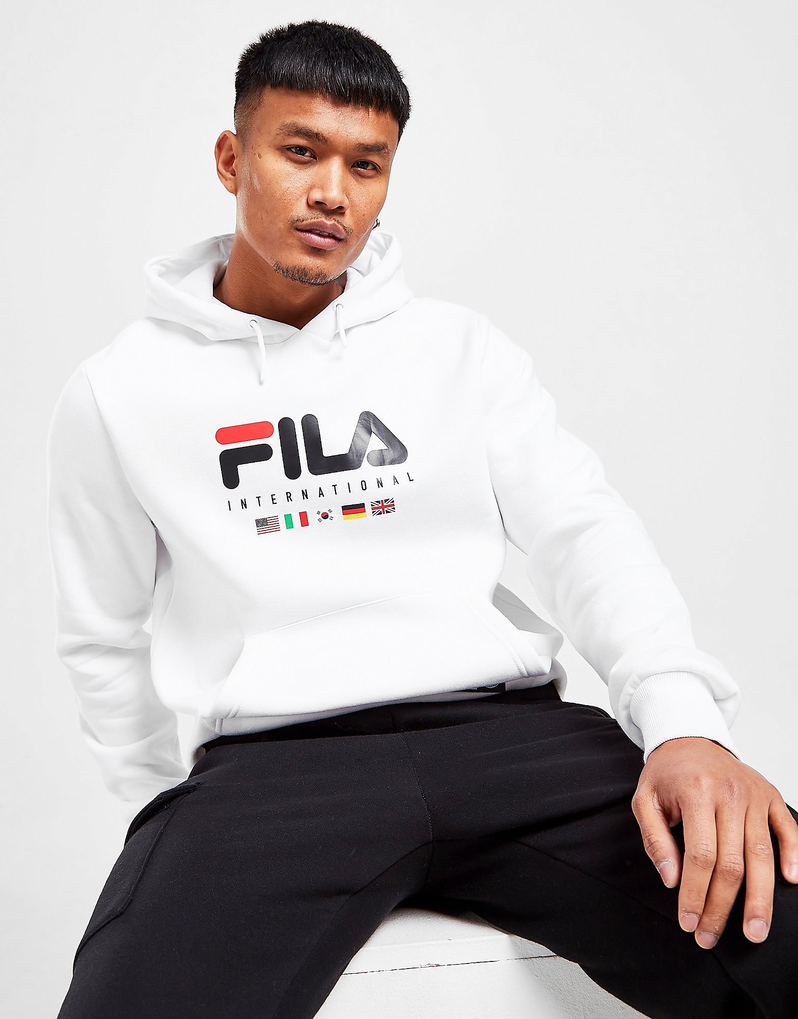 

Fila Valterlini Hoodie - White - Mens, White