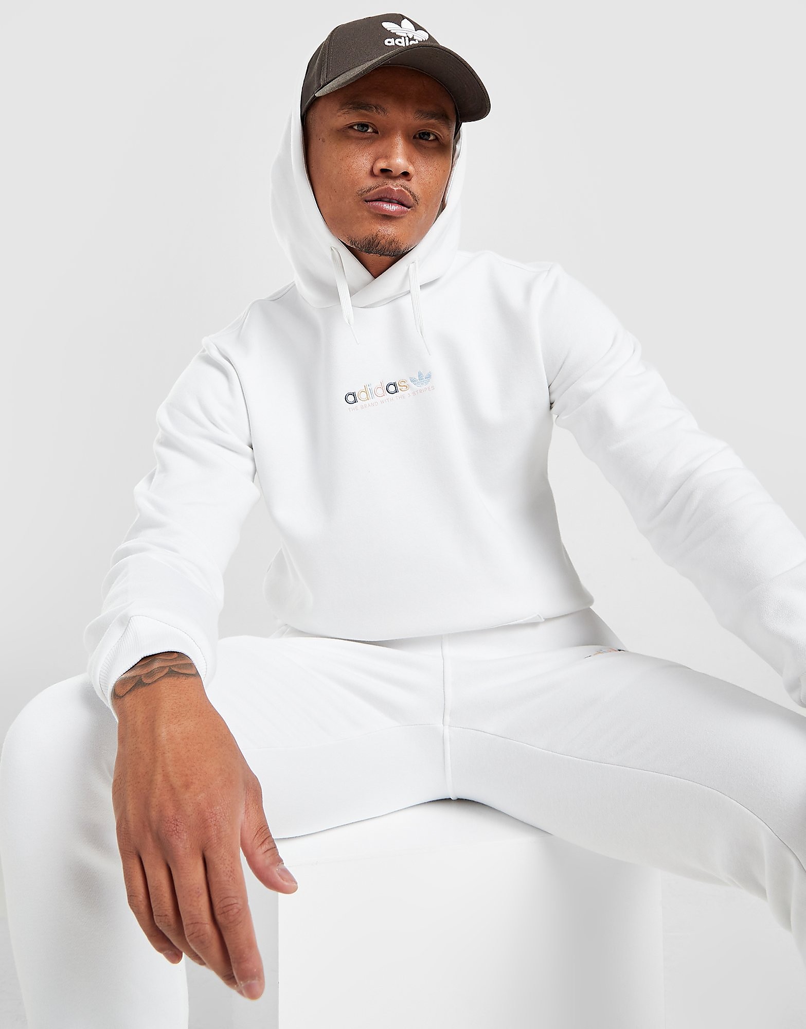 

adidas Originals Colour Smash Hoodie - Only at JD - White - Mens, White