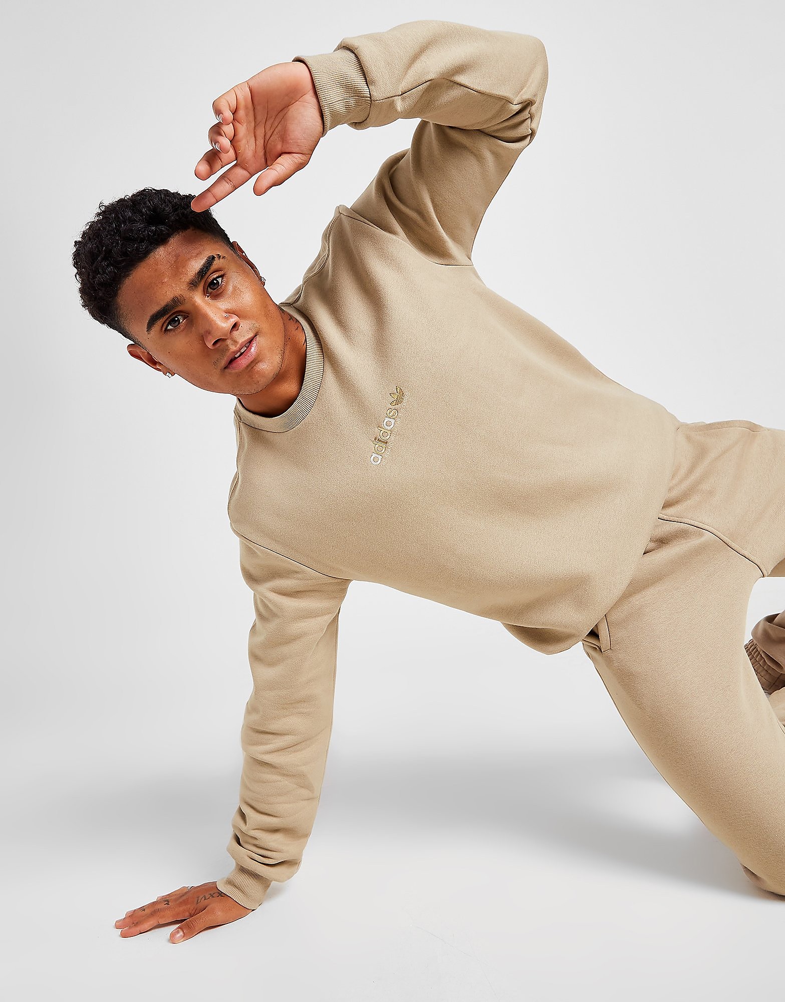 

adidas Originals Color Smash Crew Sweatshirt - Only at JD - Brown - Mens, Brown