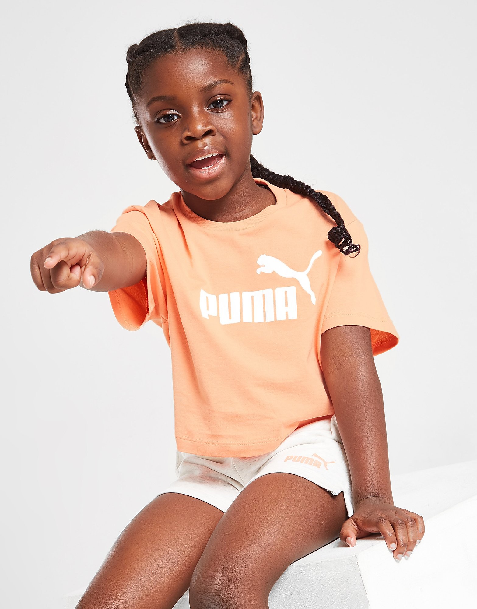 

Puma Girls' Core T-Shirt & Shorts Set Children - Pink - Kids, Pink