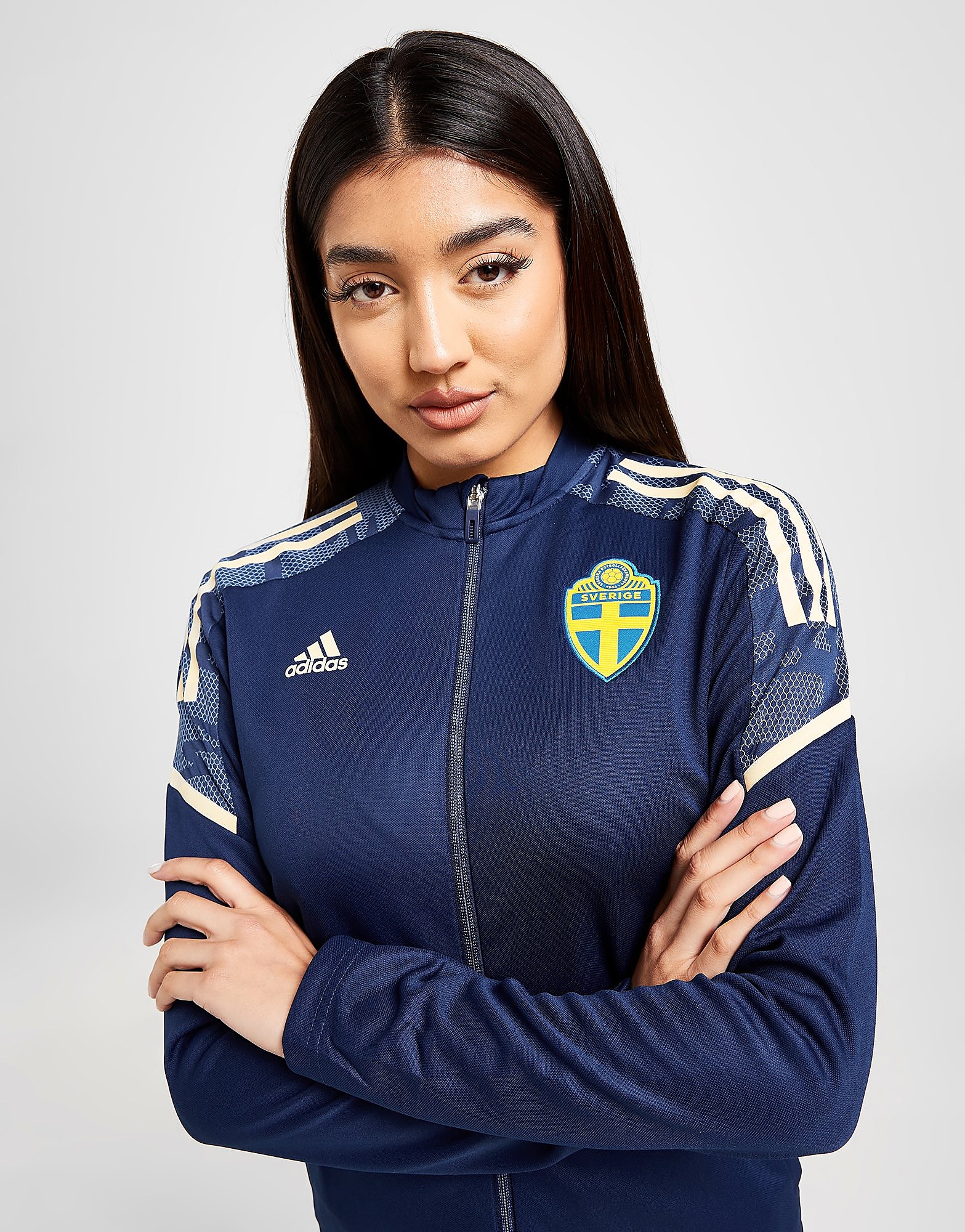 

adidas Sweden Track Jacket - Navy - Womens, Navy