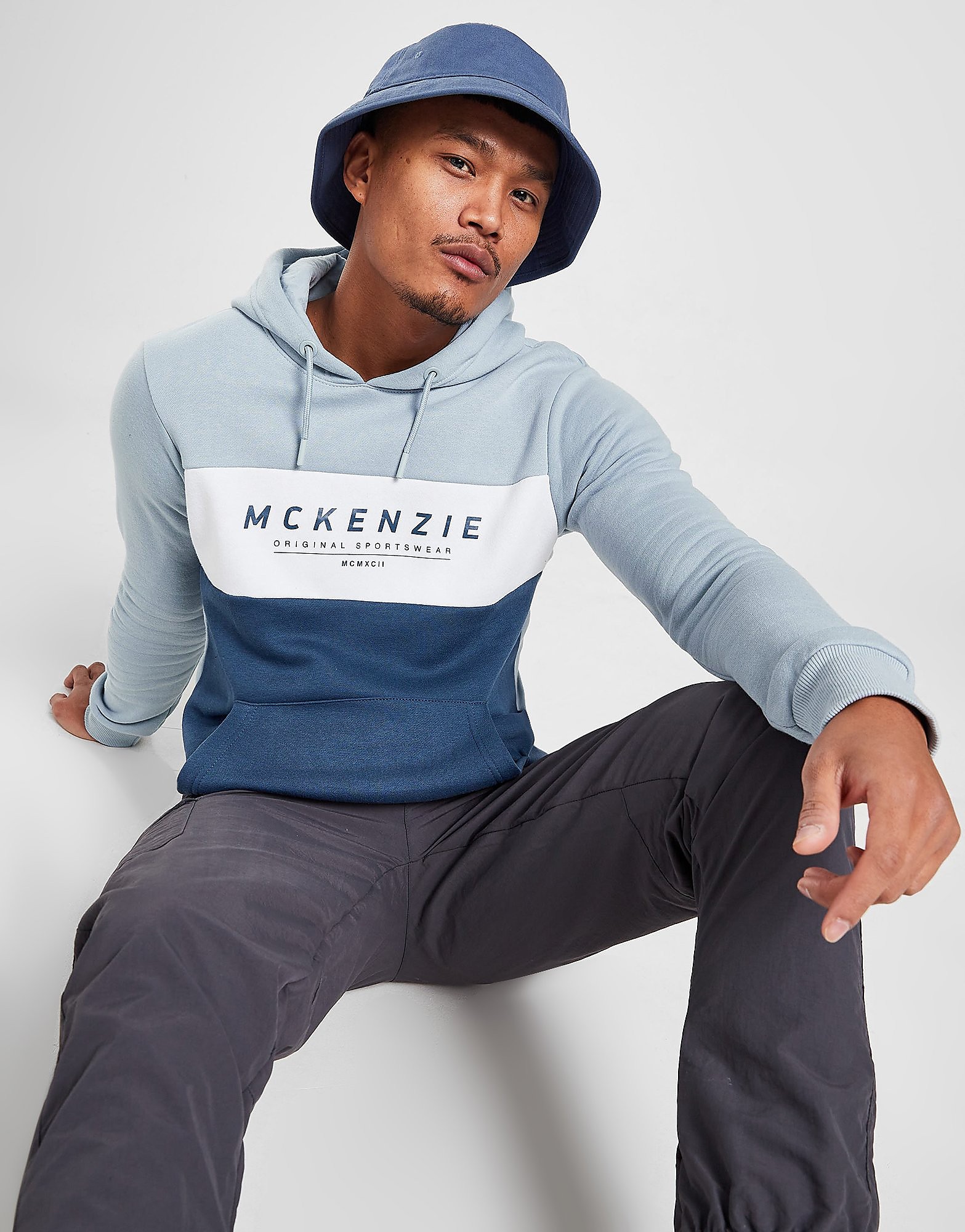 McKenzie Joker Overhead Hoodie - Only at JD - Blue - Mens, Blue