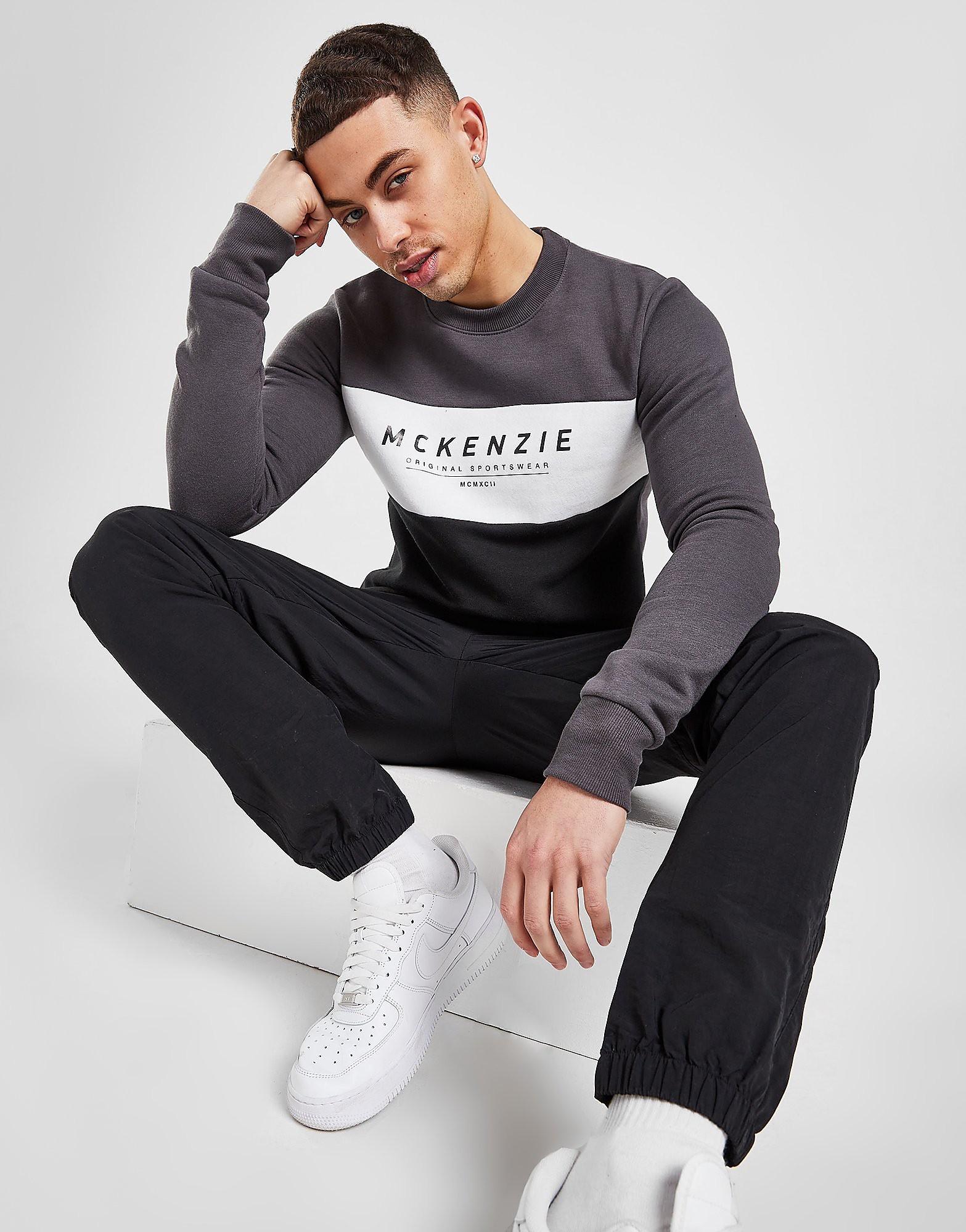

McKenzie Joker Crew Sweatshirt - Only at JD - Grey - Mens, Grey