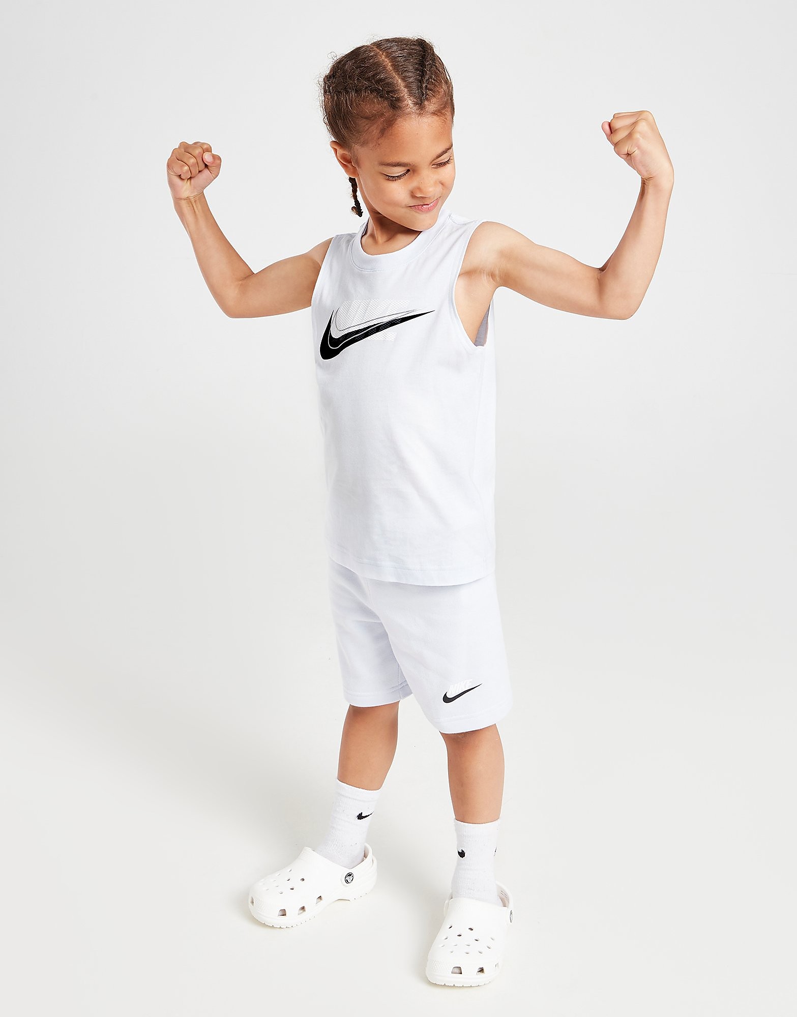 

Nike Double Swoosh Tank Top/Shorts Set Children - Only at JD - Grey - Kids, Grey