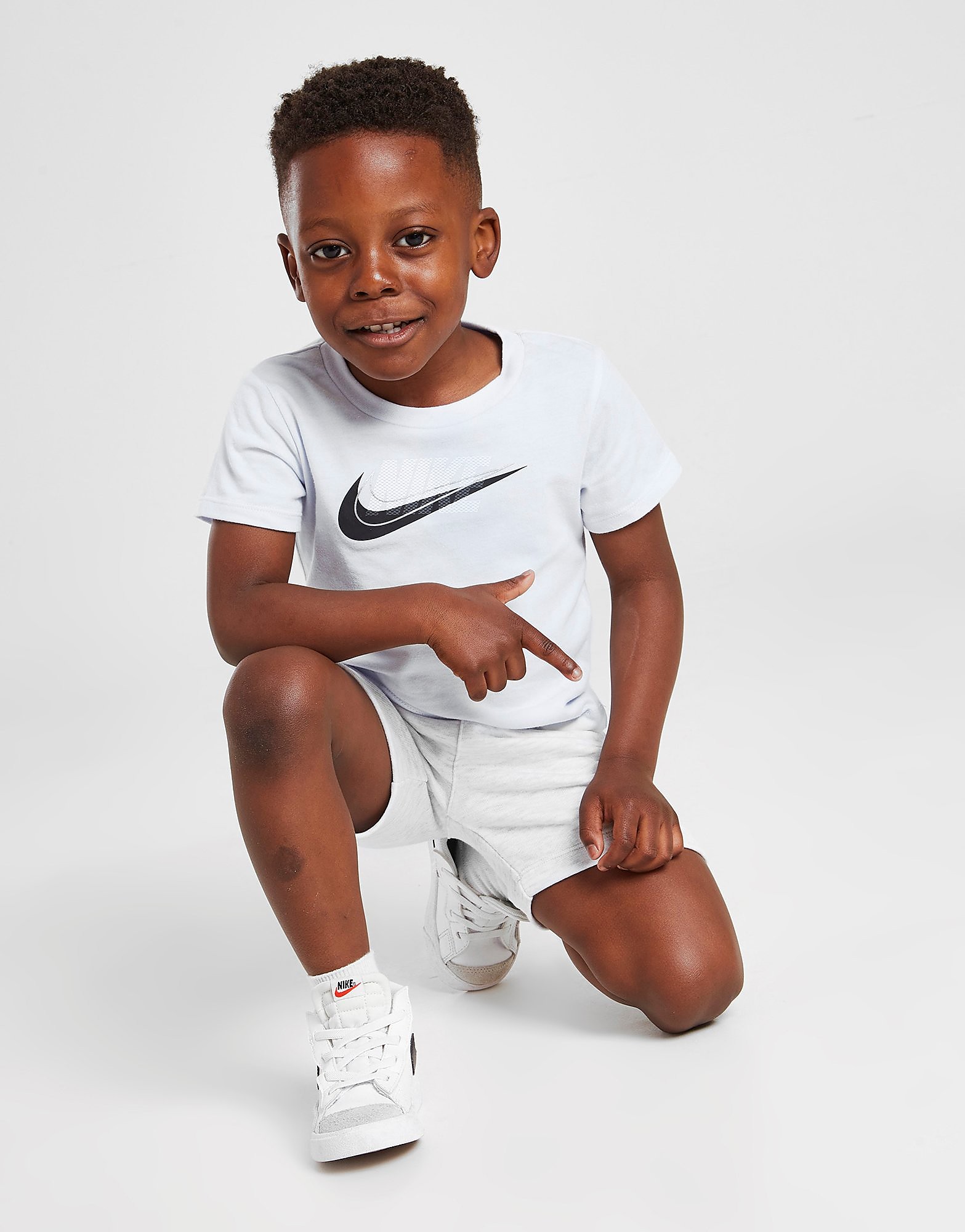 

Nike Double Swoosh T-Shirt/Shorts Set Infant - Only at JD - Grey - Kids, Grey