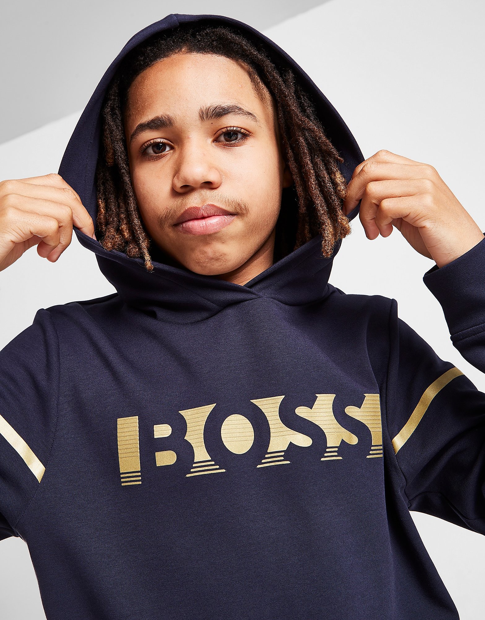 

BOSS Gold Hoodie Junior - Navy - Kids, Navy