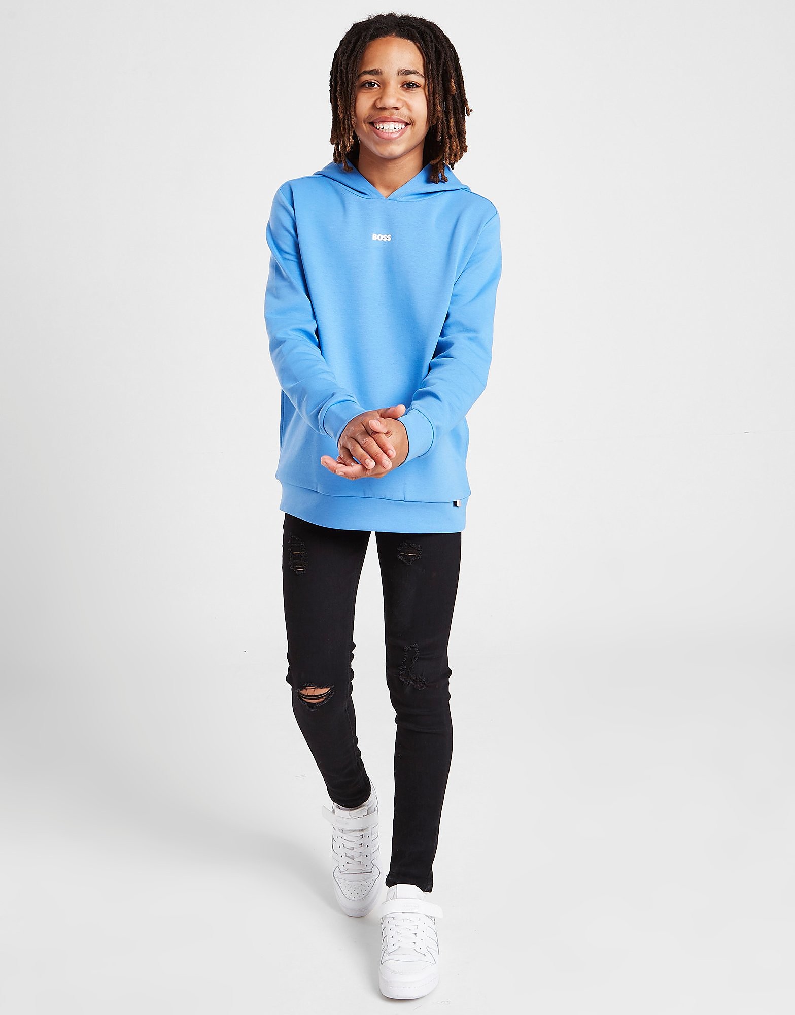 

BOSS Small Logo Hoodie Junior - Blue - Kids, Blue