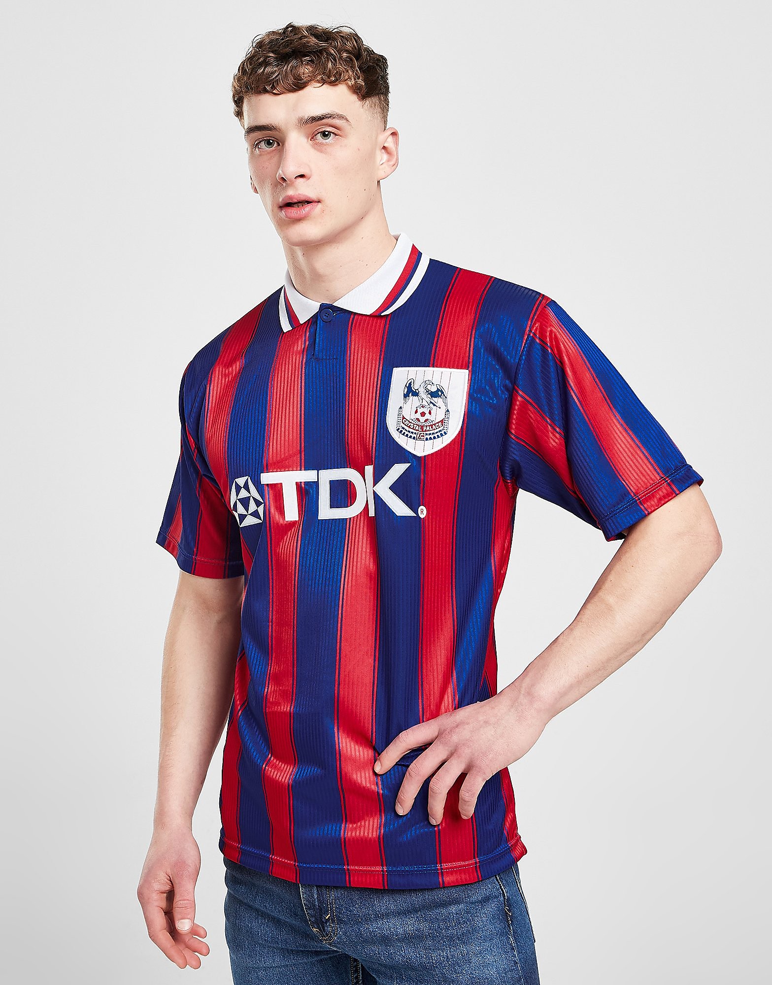 

Score Draw Crystal Palace FC 1997 Retro Home Shirt - Red - Mens, Red