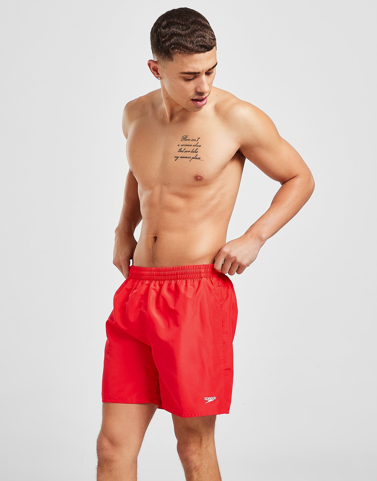 Speedo Leisure Swim Shorts - Red, Red