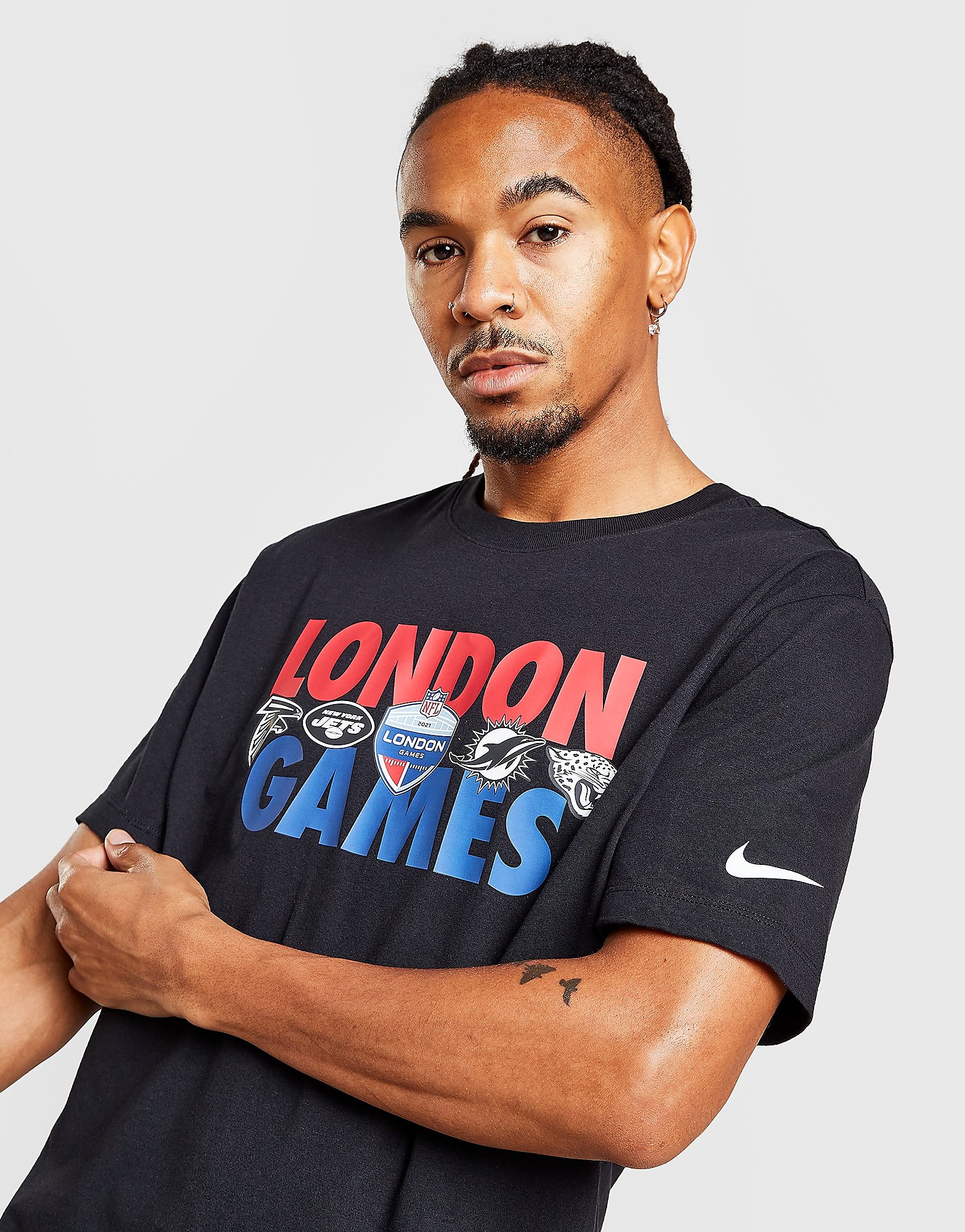 

Nike NFL London Games 2021 T-Shirt - Black - Mens, Black