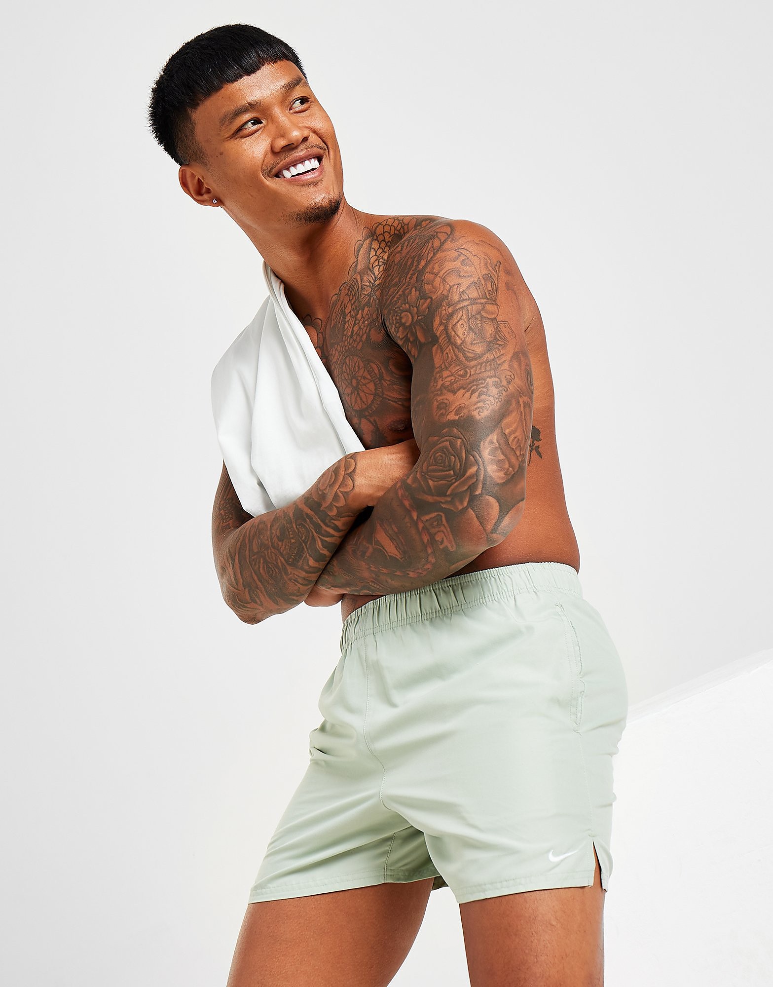 

Nike Swim Essential 5" Volley Short - Only at JD - Green - Mens, Green