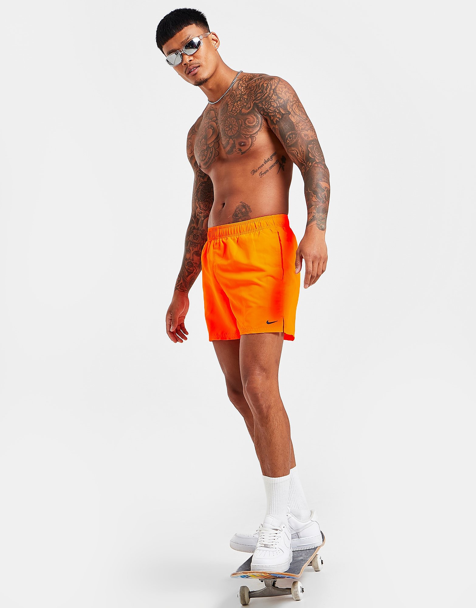 

Nike Swim Essential 5" Volley Short - Only at JD - Orange - Mens, Orange