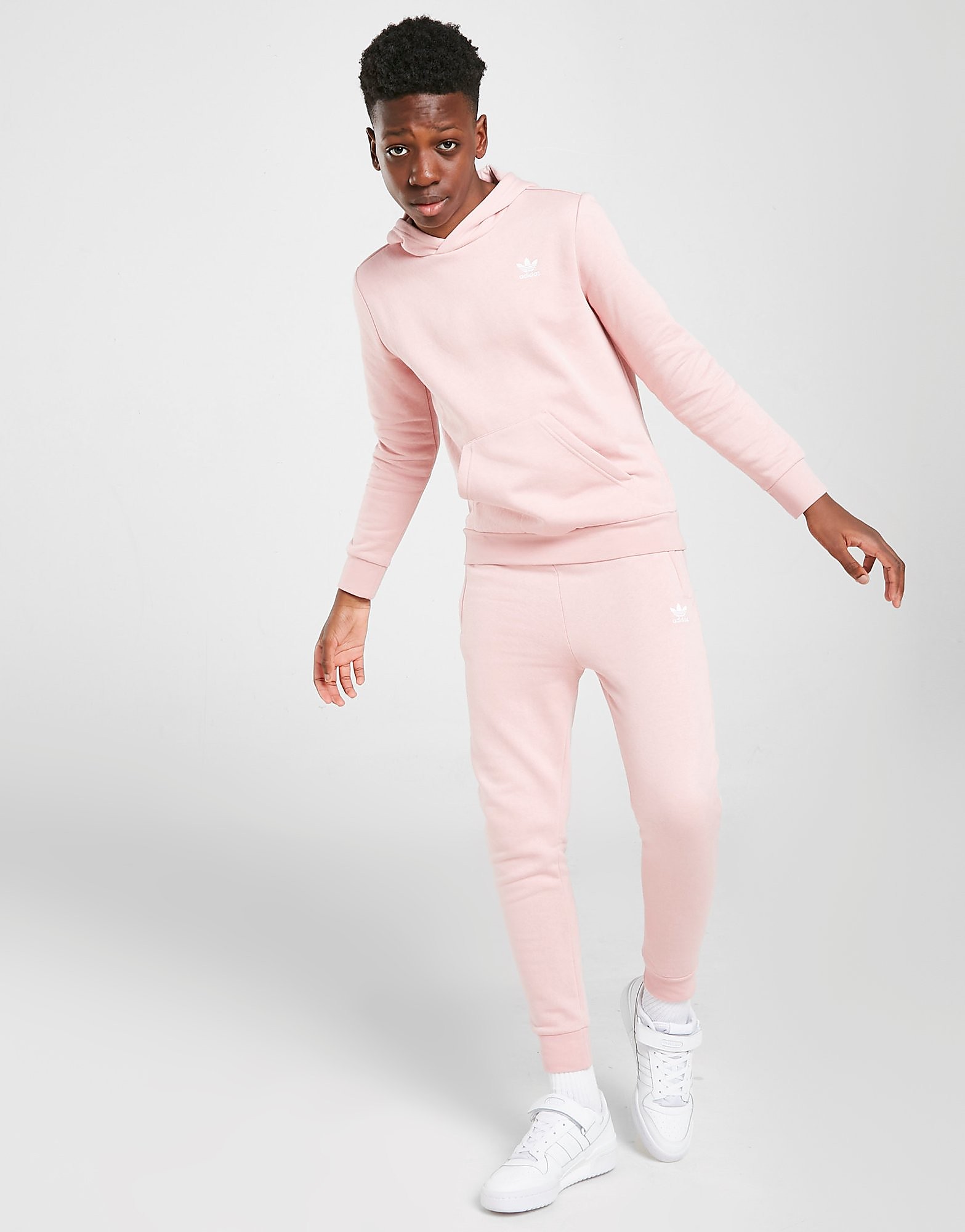 

adidas Originals Trefoil Essential Fleece Joggers Junior - Wonder Mauve - Kids, Wonder Mauve