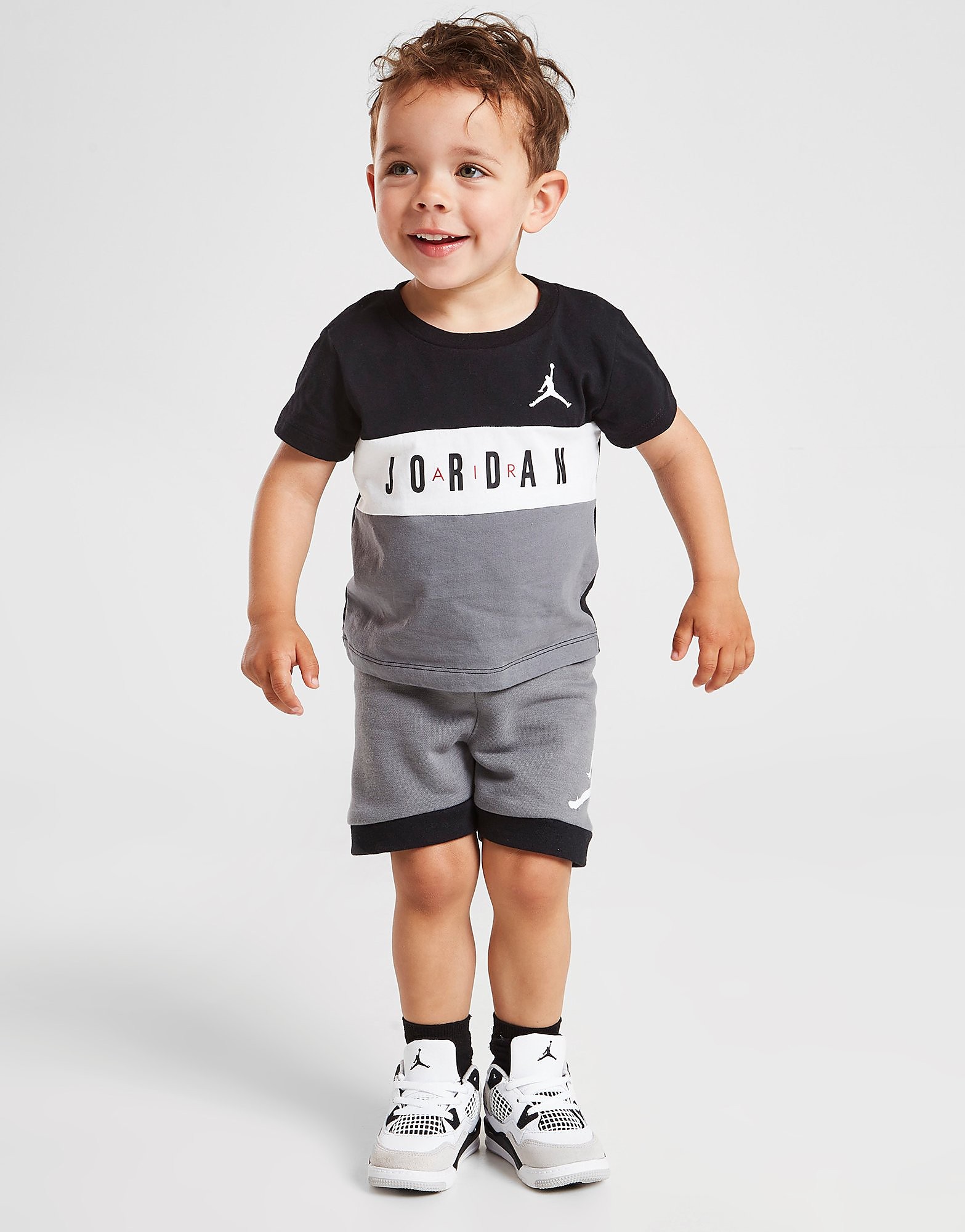 

Jordan Colour Block T-Shirt/Shorts Set Infant - Only at JD - Grey - Kids, Grey