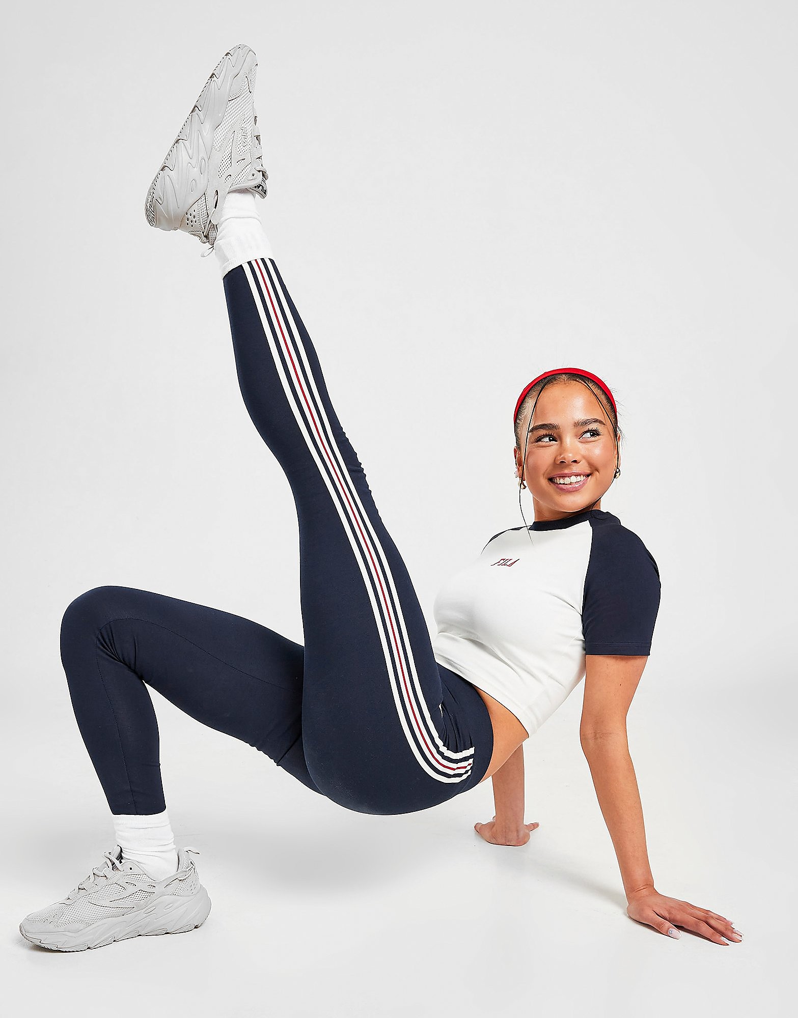 

Fila Stripe Leggings - Only at JD - Navy - Womens, Navy