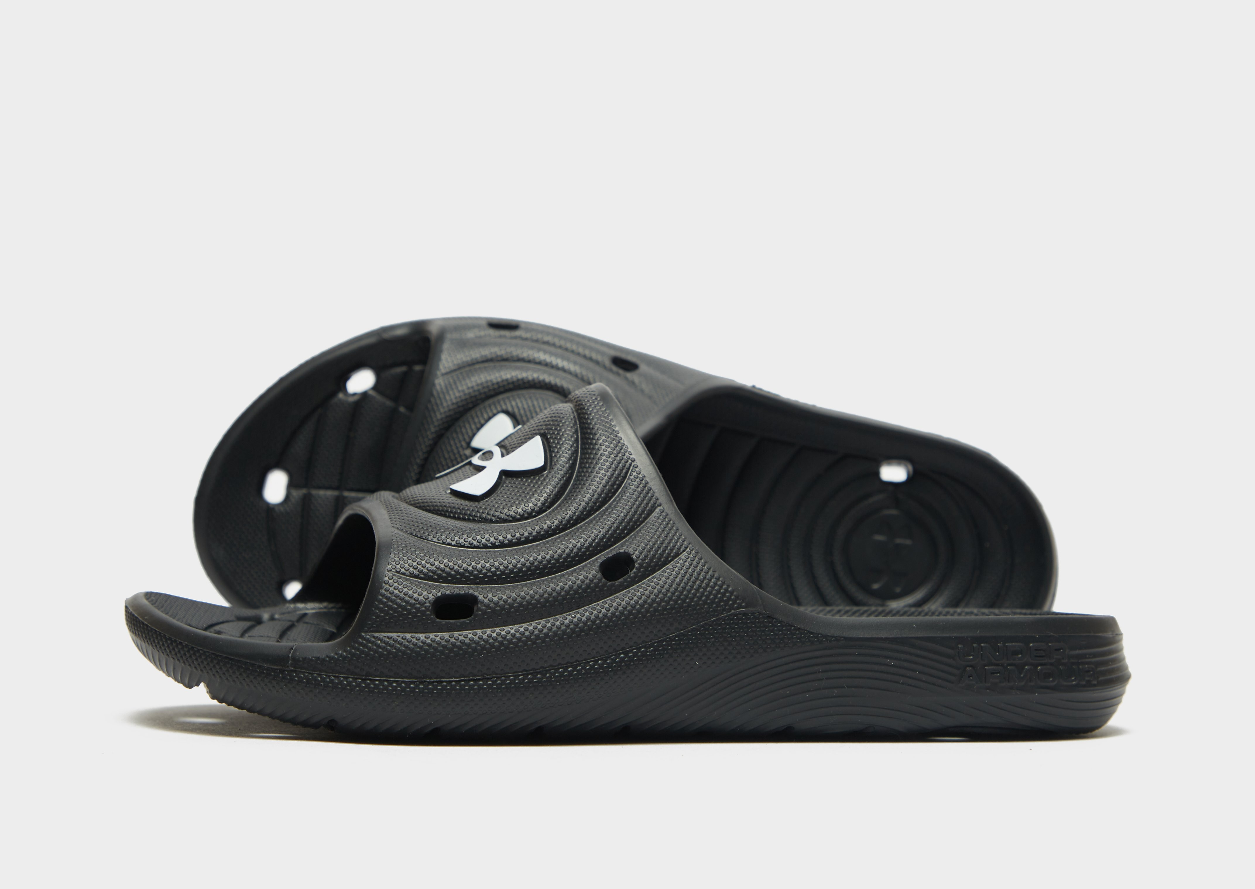 

Under Armour Locker Slides Junior - Black - Kids, Black
