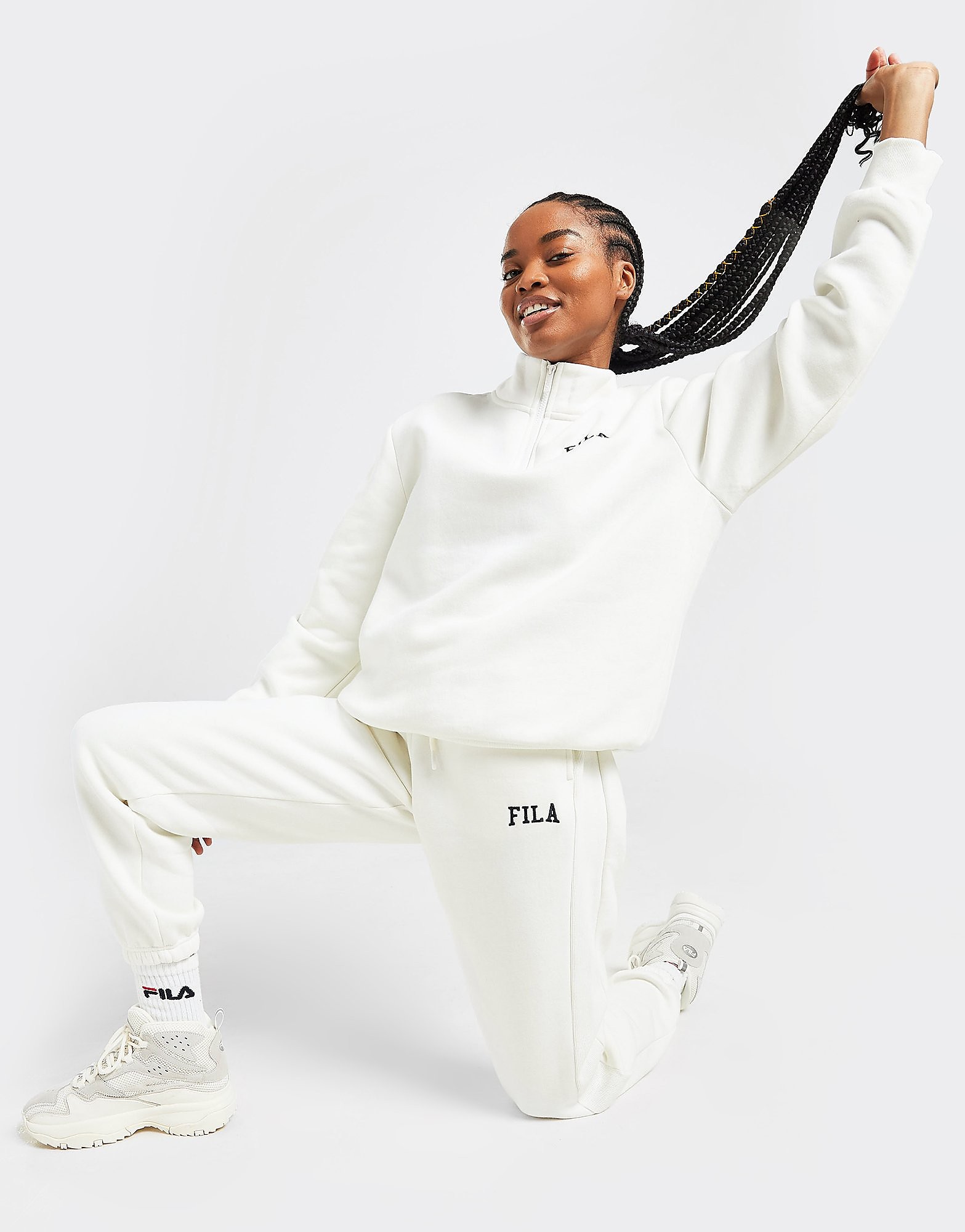 

Fila Rib Panel Joggers - Only at JD - White - Womens, White