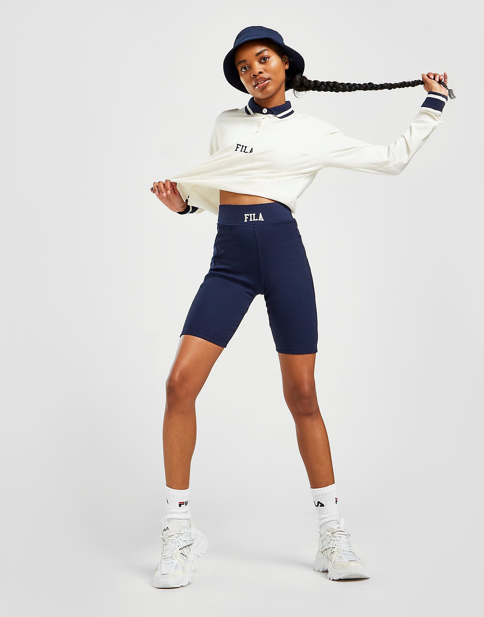 

Fila Rib Cycle Shorts - Only at JD - Blue - Womens, Blue