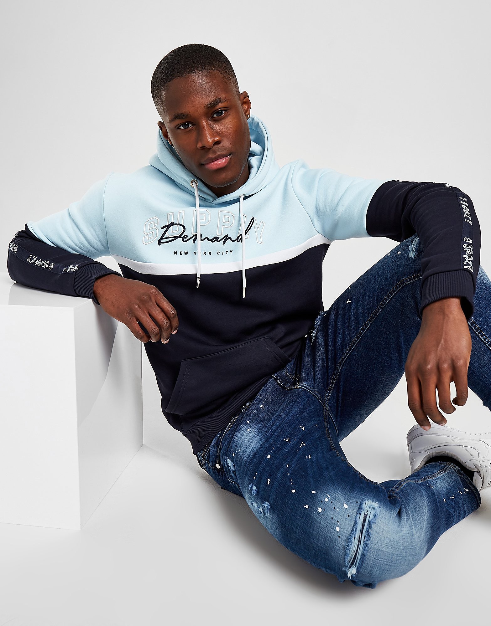 

Supply & Demand College Hoodie - Blue - Mens, Blue