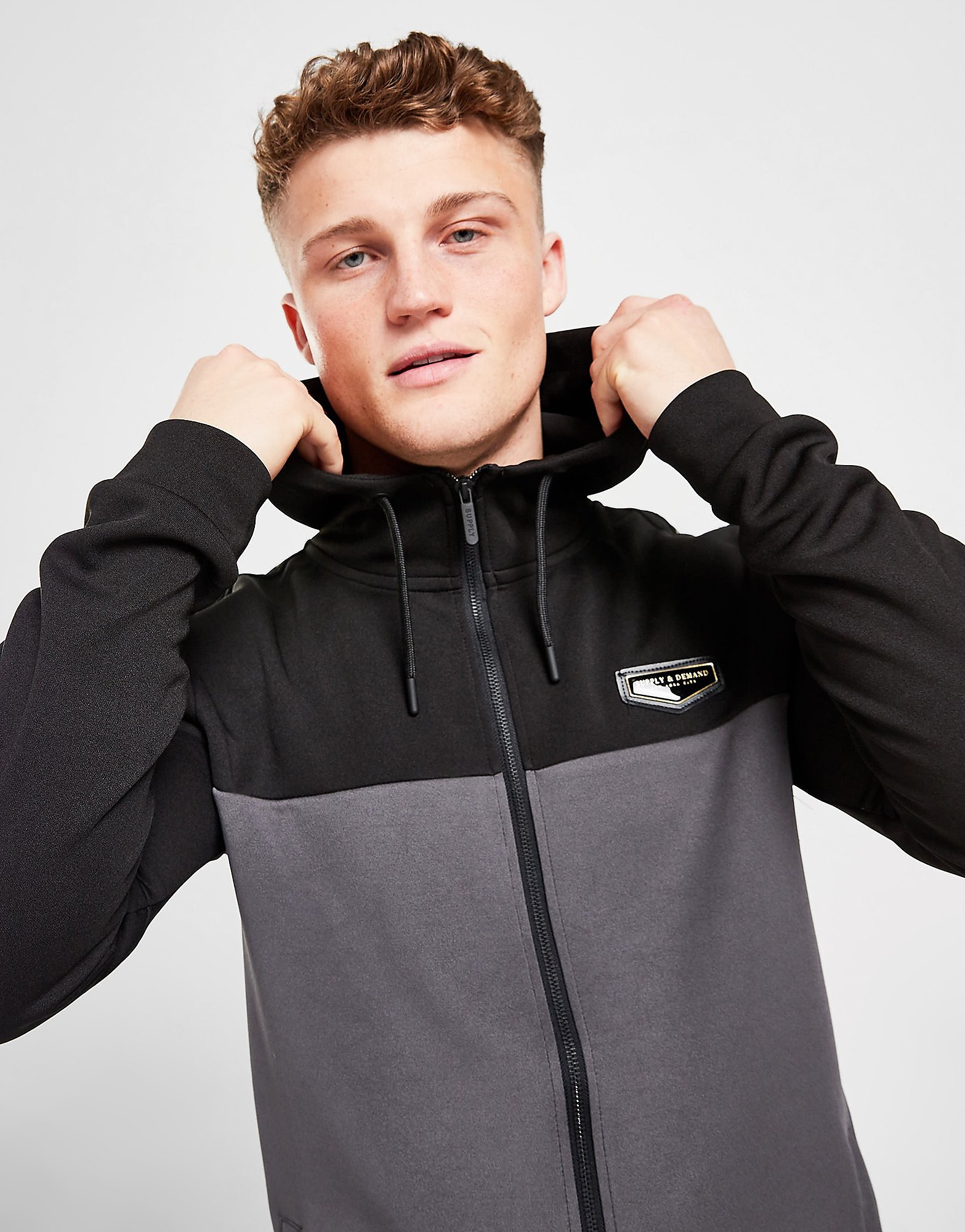 

Supply & Demand Porter Hoodie - Grey/Black - Mens, Grey/Black