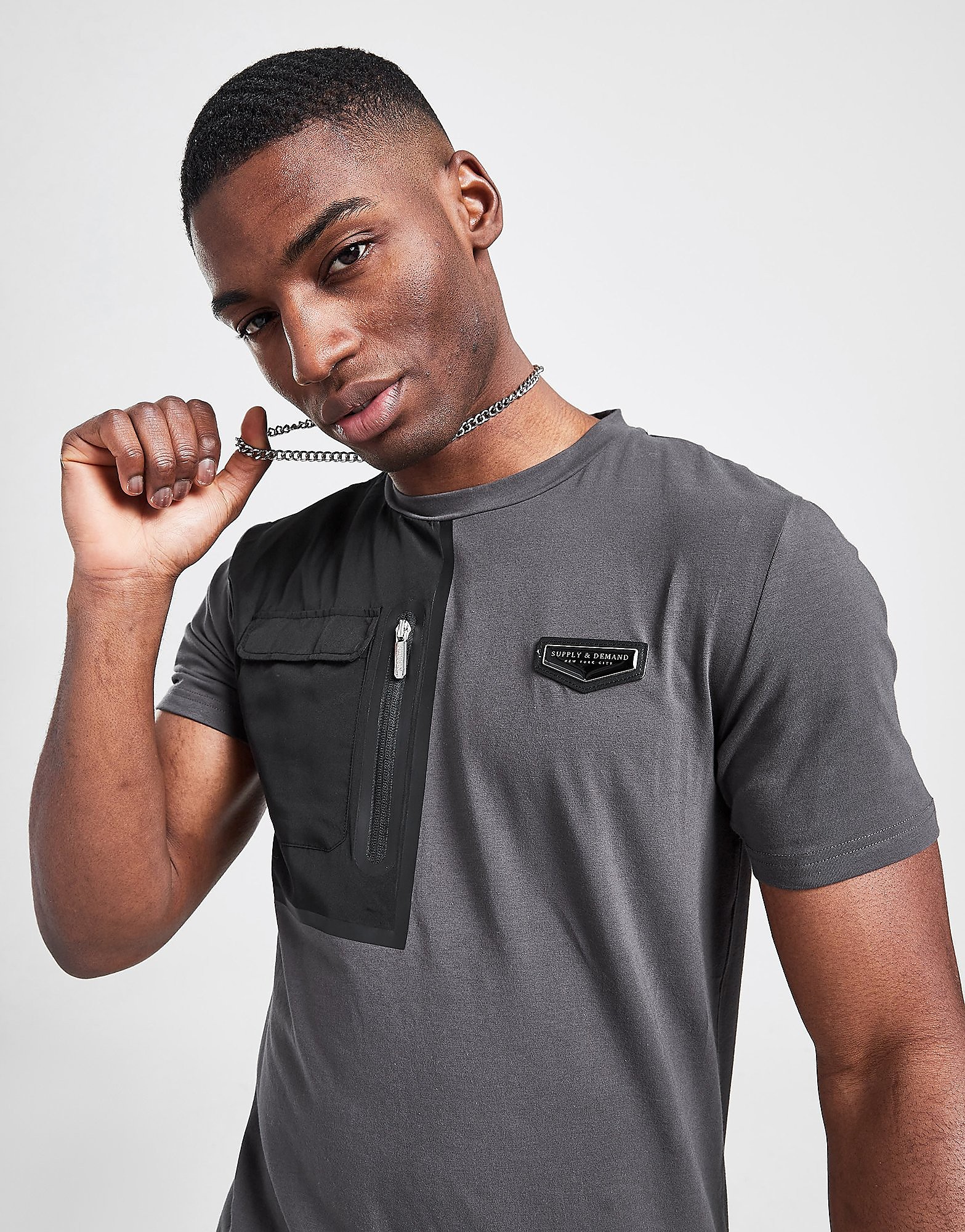 

Supply & Demand Confide T-Shirt - Grey, Grey