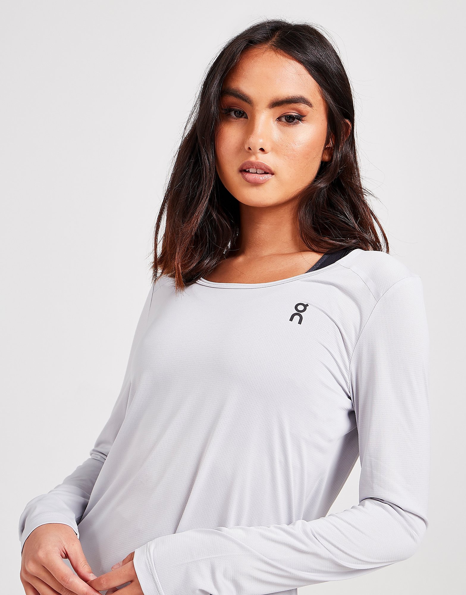 

On Running Performance Long Sleeve T-Shirt - Grey - Womens, Grey