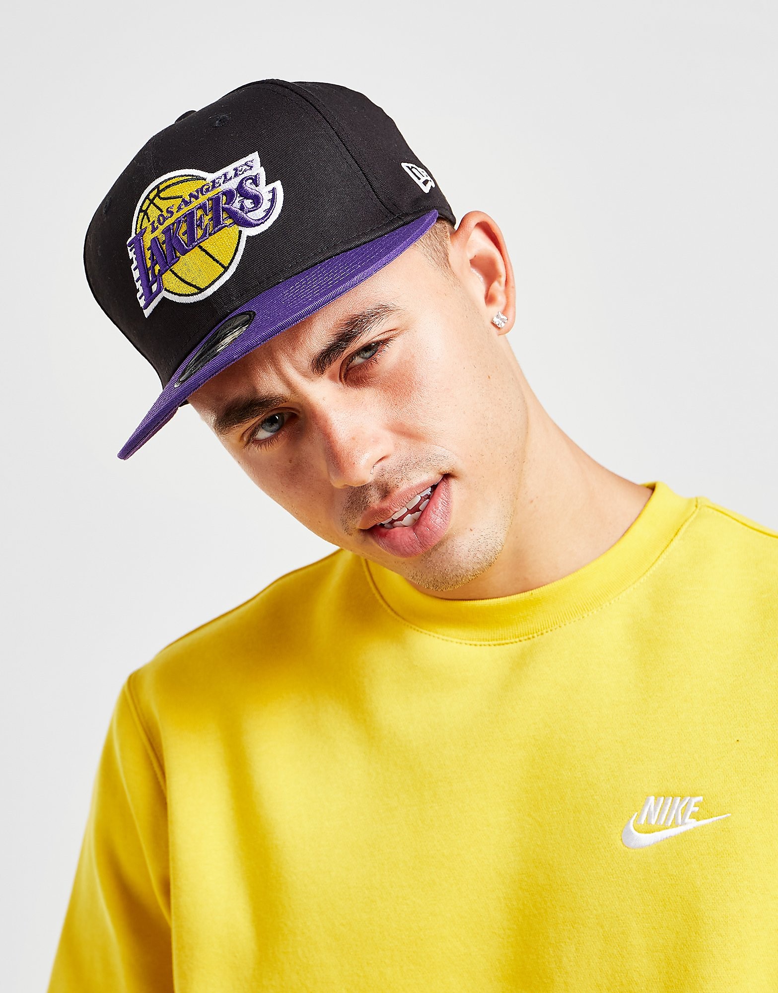 

New Era NBA Los Angeles Lakers Logo 9FIFTY Snapback Cap - Black - Womens, Black