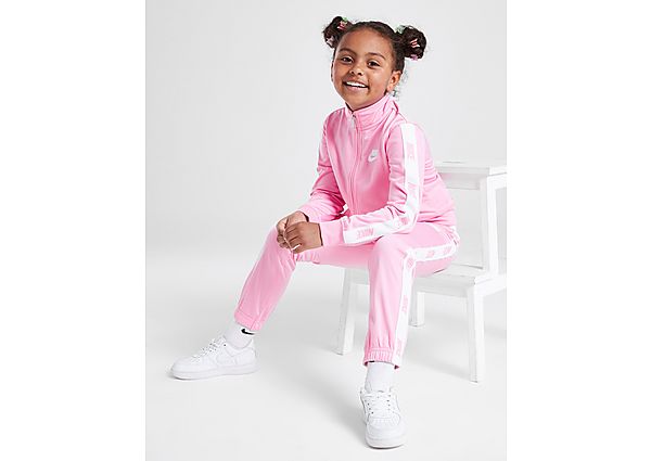 Nike Girls' Tape Full Zip Tracksuit Children - Pink - Kids, Pink