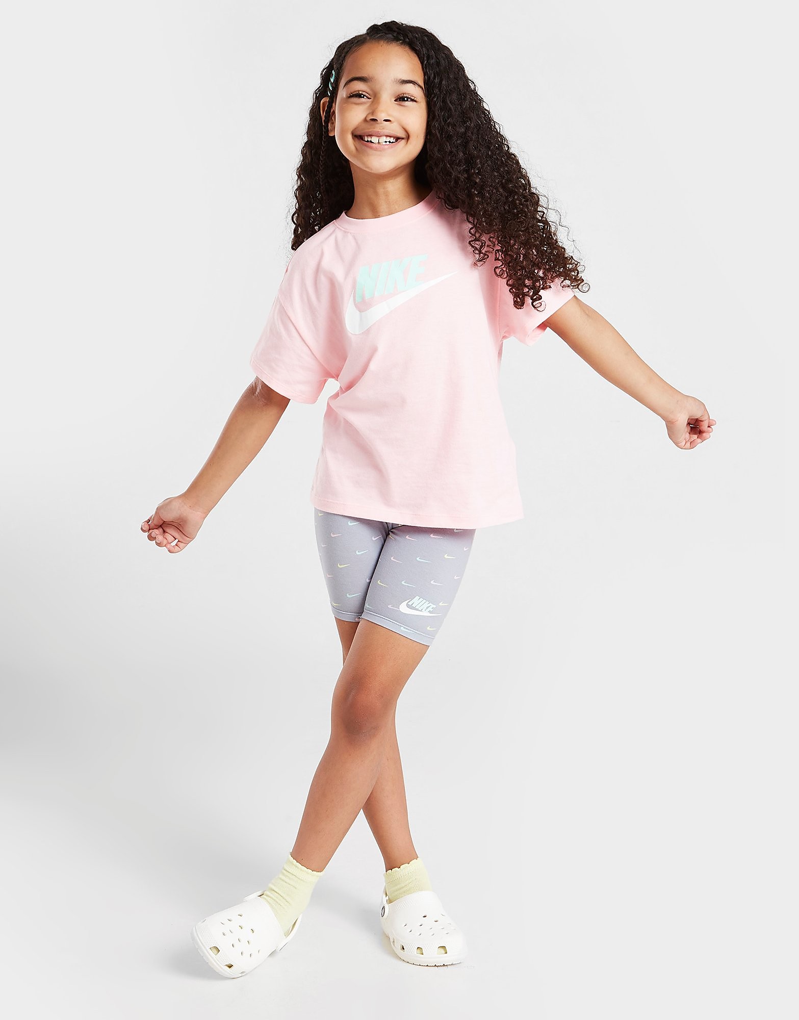 

Nike Girls' T-Shirt/Cycle Shorts Set Children - Pink - Kids, Pink