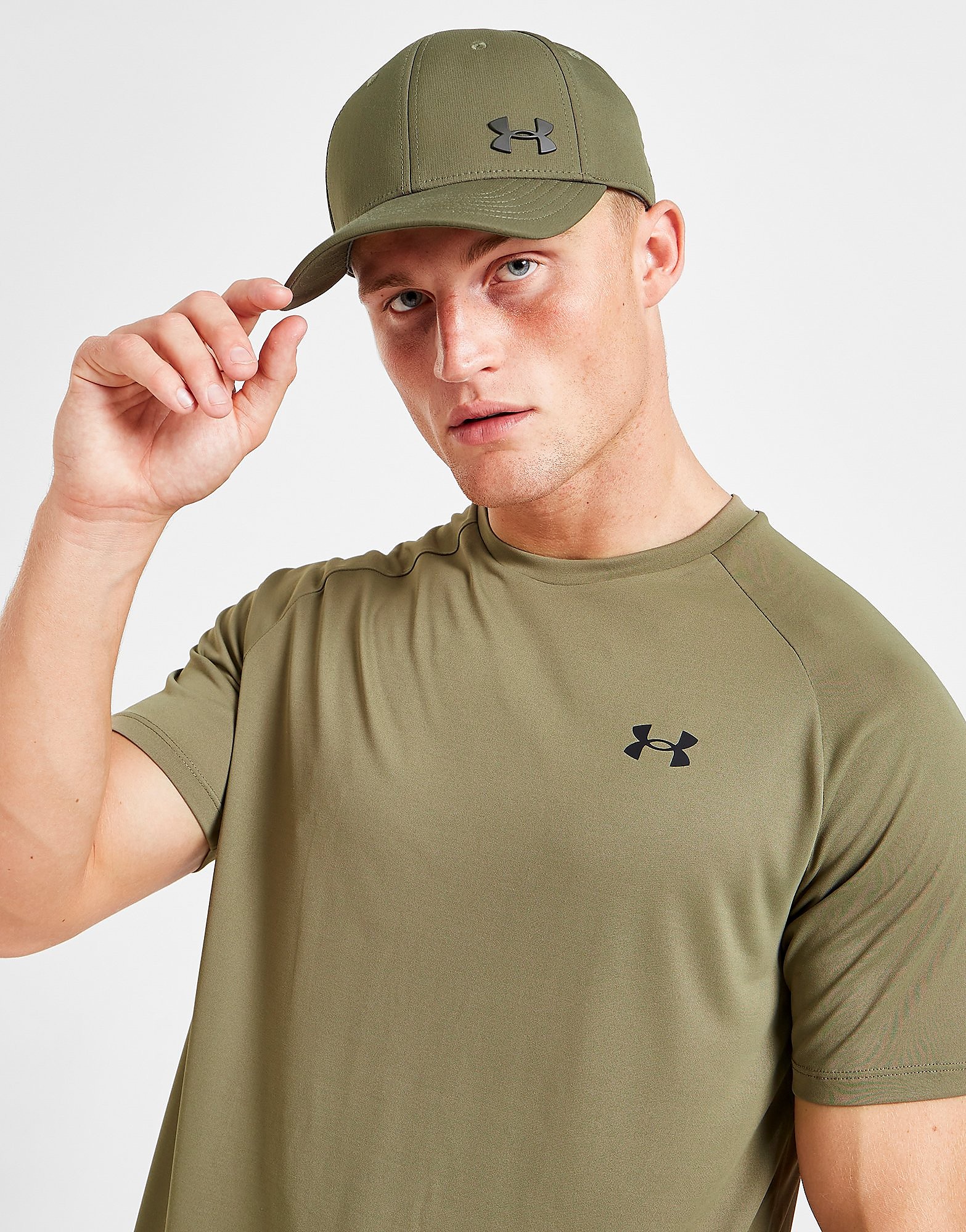 

Under Armour Tech T-Shirt - Green/KHK - Mens, Green/KHK