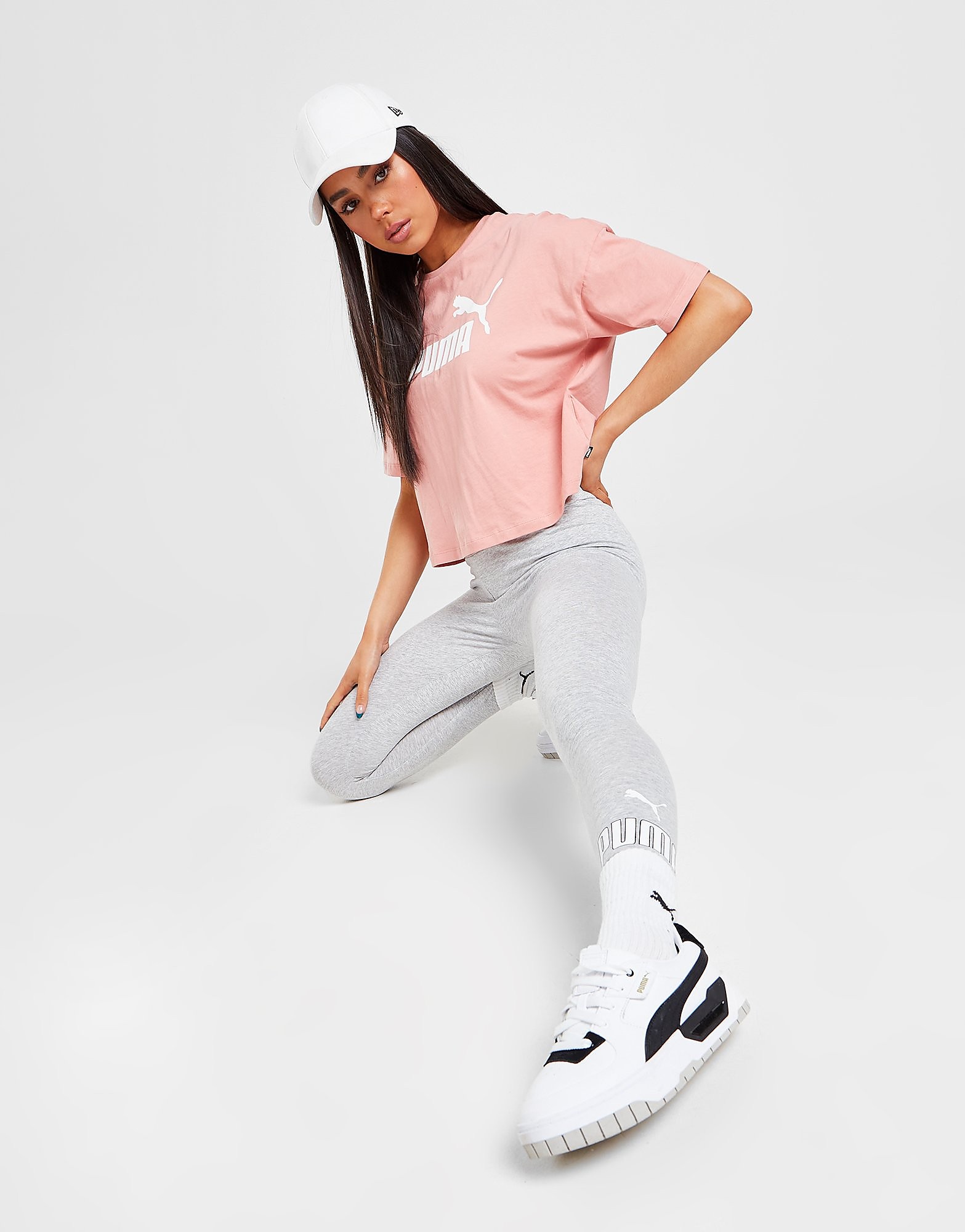 PUMA Leggings Core Outline Logo para Mulher - Only at JD - Cinzento - Womens, Cinzento