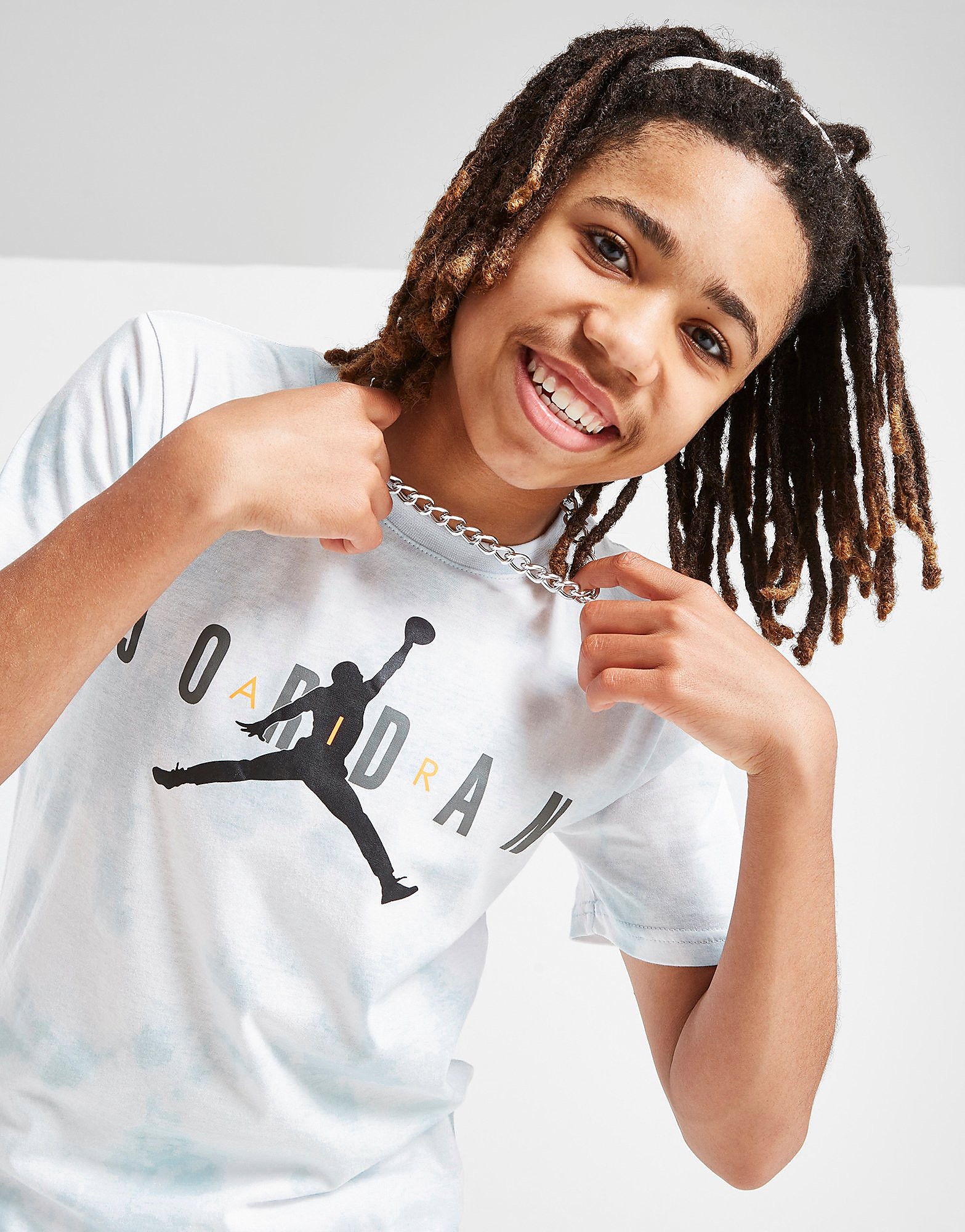 

Jordan Tie Dye T-Shirt Junior - Only at JD - Grey - Kids, Grey