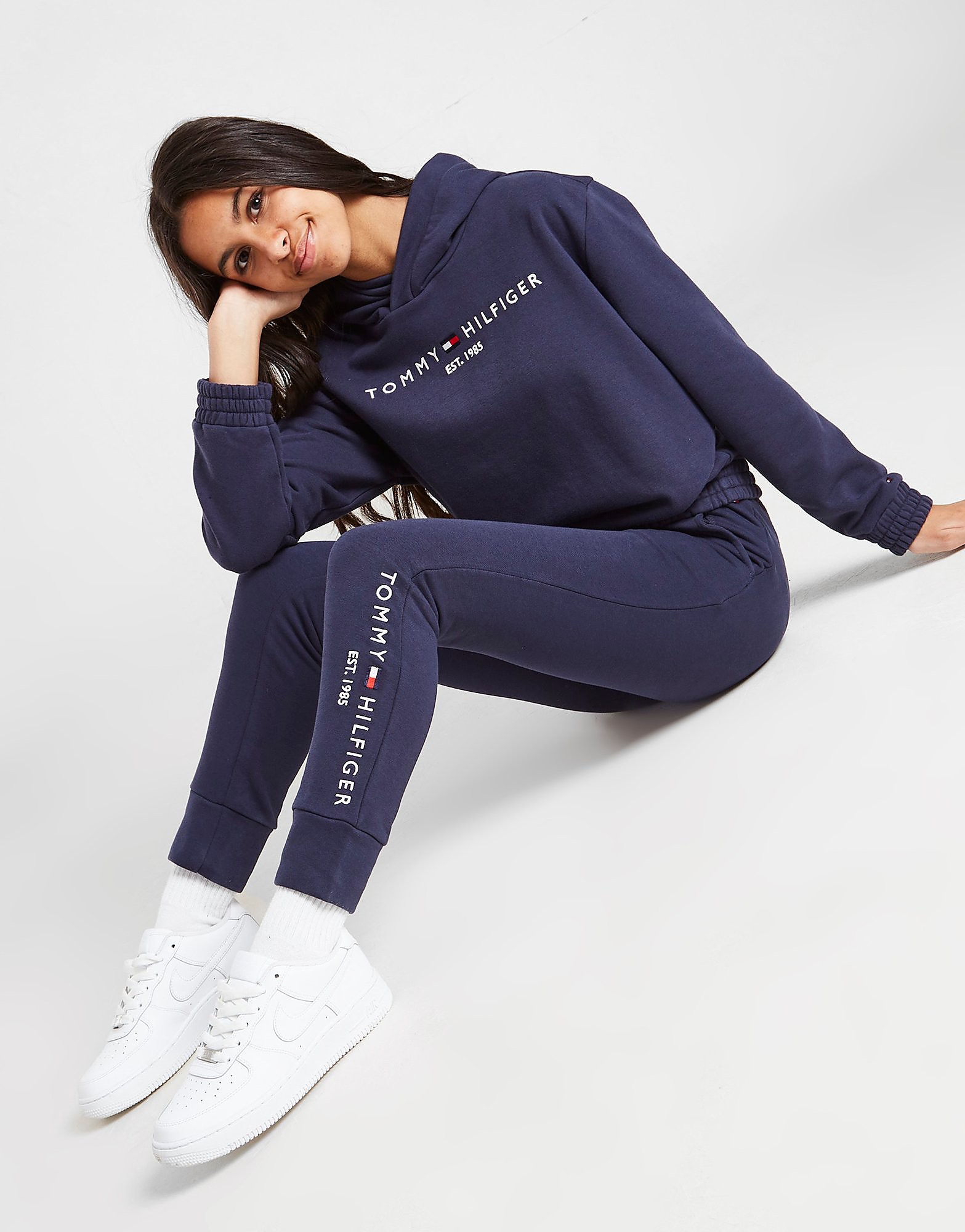 

Tommy Hilfiger Girls' Essential Hoodie/Leggings Set Junior - Navy - Kids, Navy