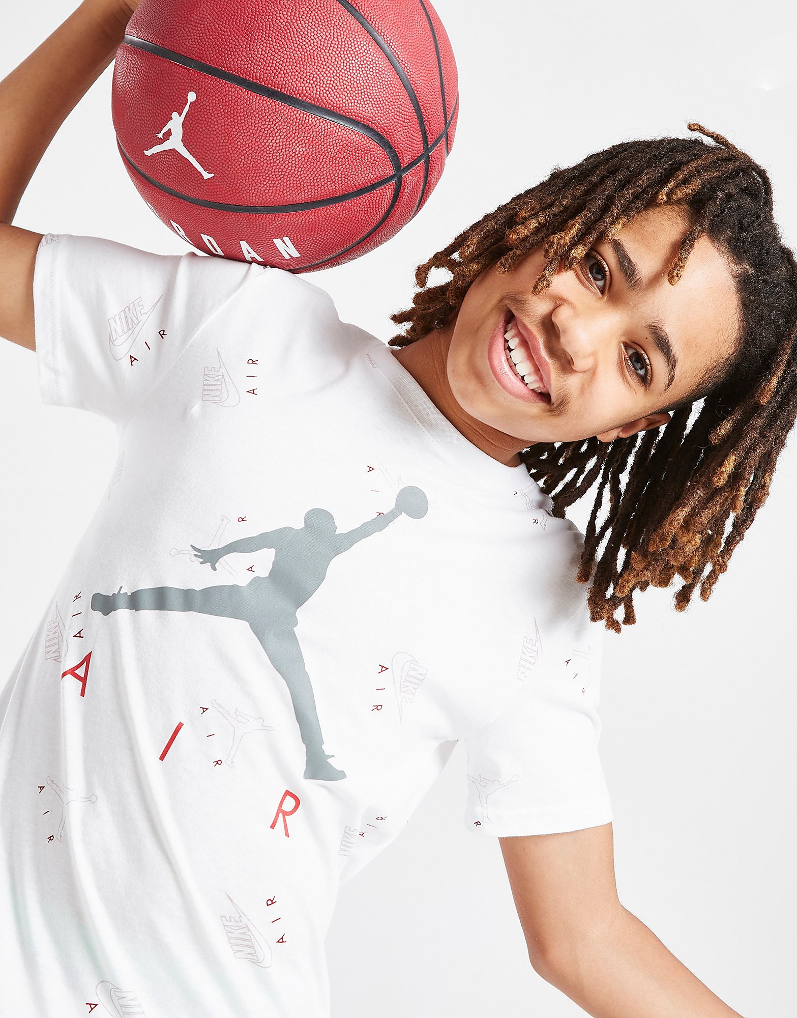 

Jordan All Over Print T-Shirt Junior - Only at JD - White - Kids, White