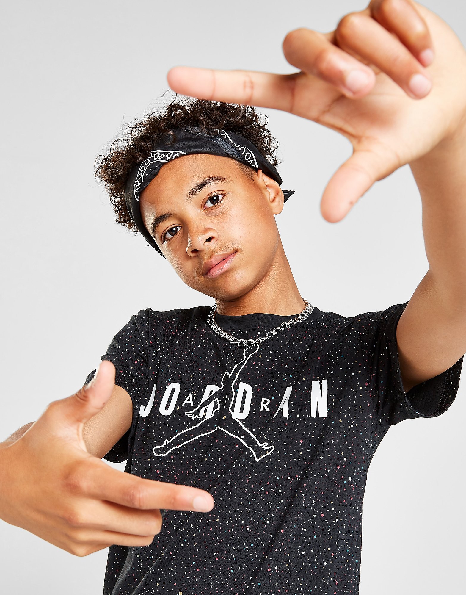 

Jordan Speckle Short Sleeve T-Shirt Junior - Black - Kids, Black