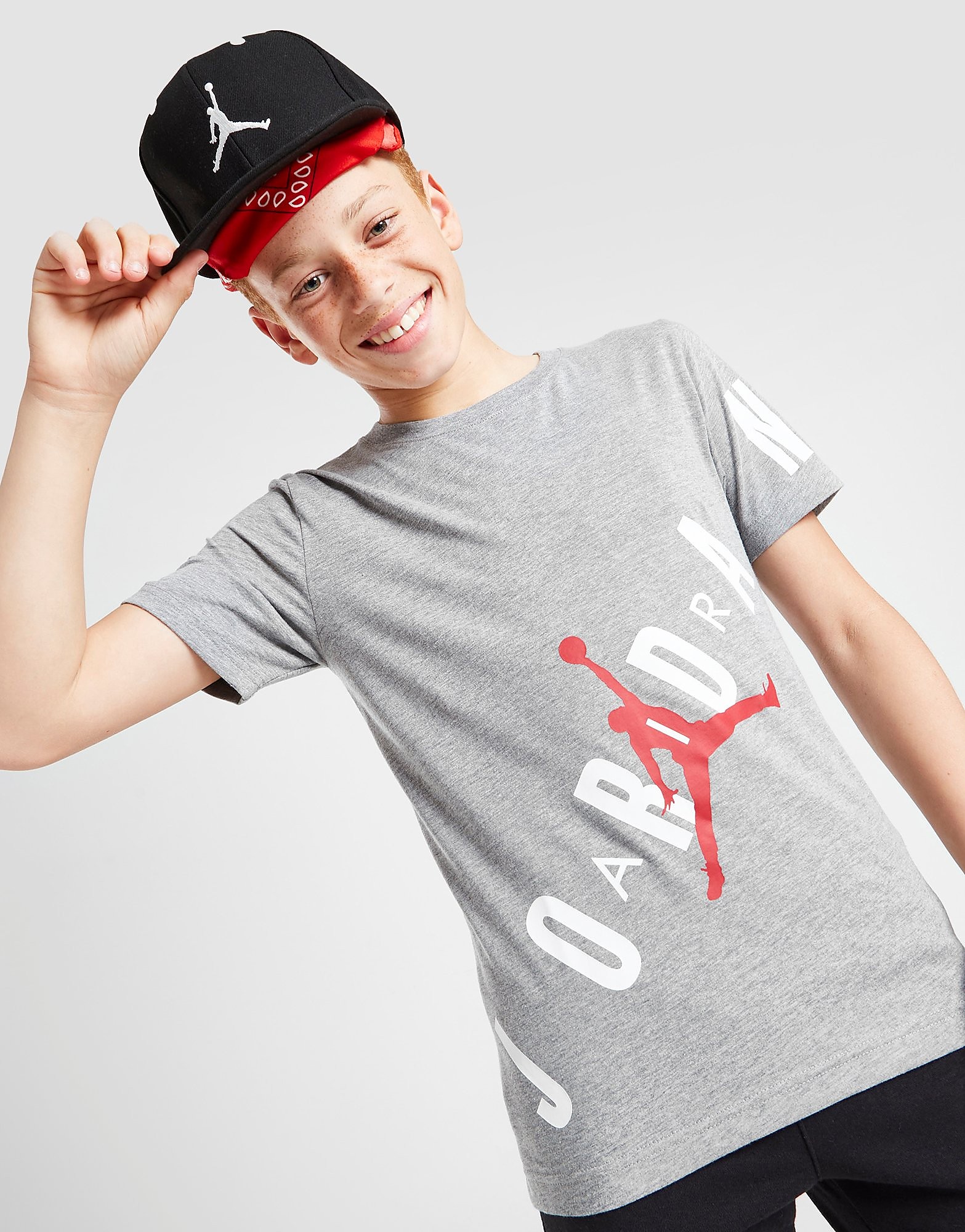 

Jordan Stretch Logo T-Shirt Junior - Grey - Kids, Grey
