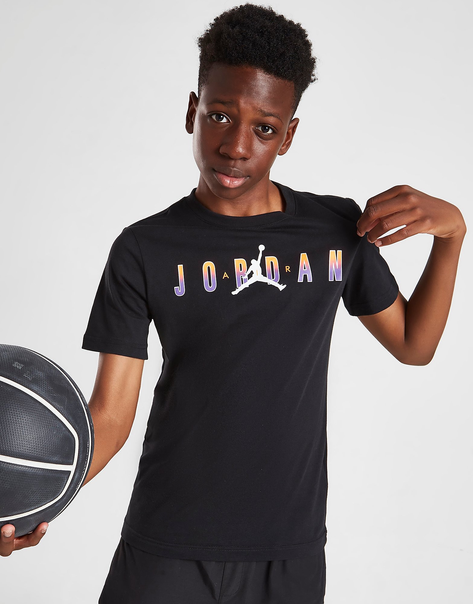 

Jordan Fade Infill T-Shirt Junior - Only at JD - Black - Kids, Black