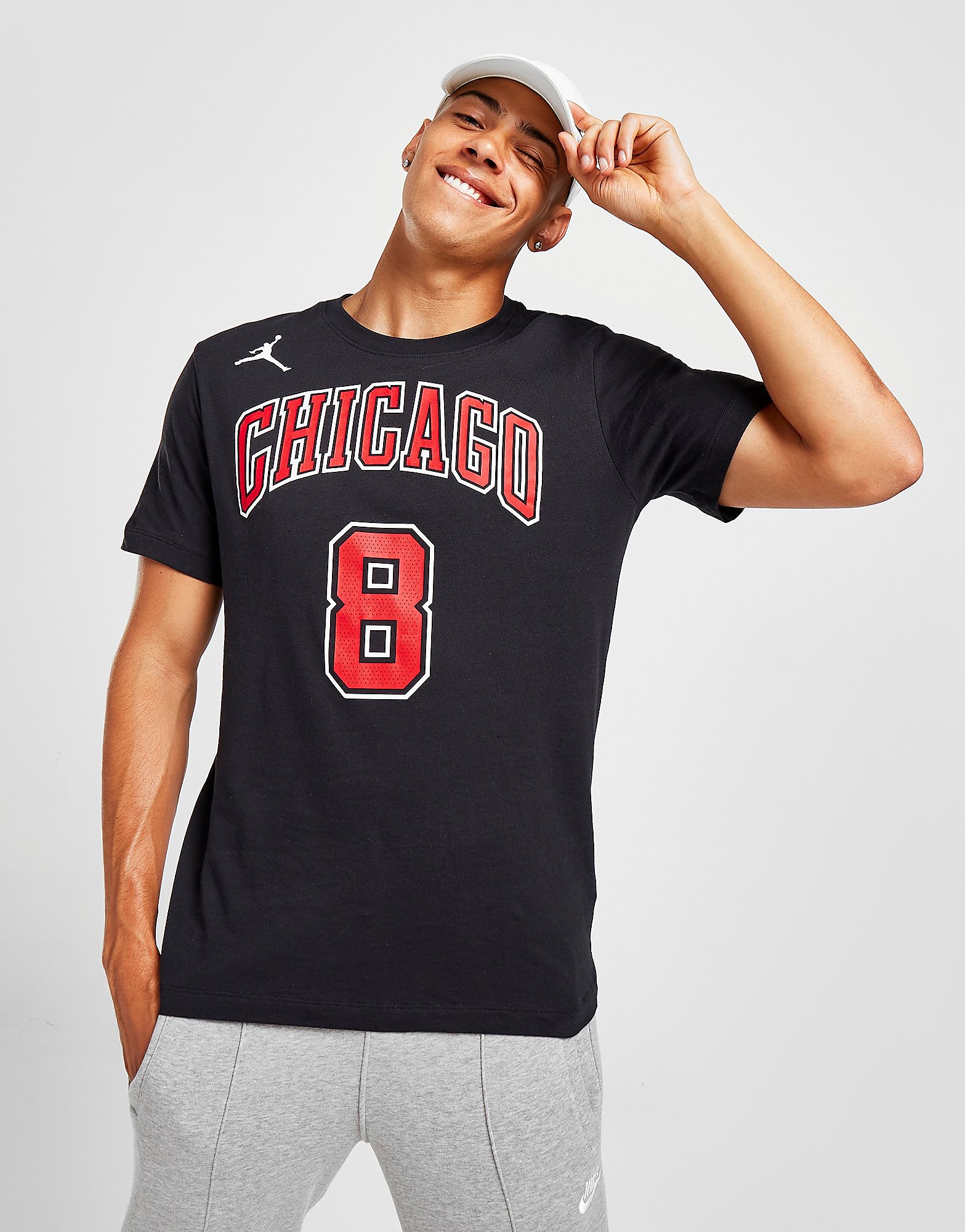 

Nike NBA Chicago Bulls LaVine #8 Statement T-Shirt - Black - Mens, Black
