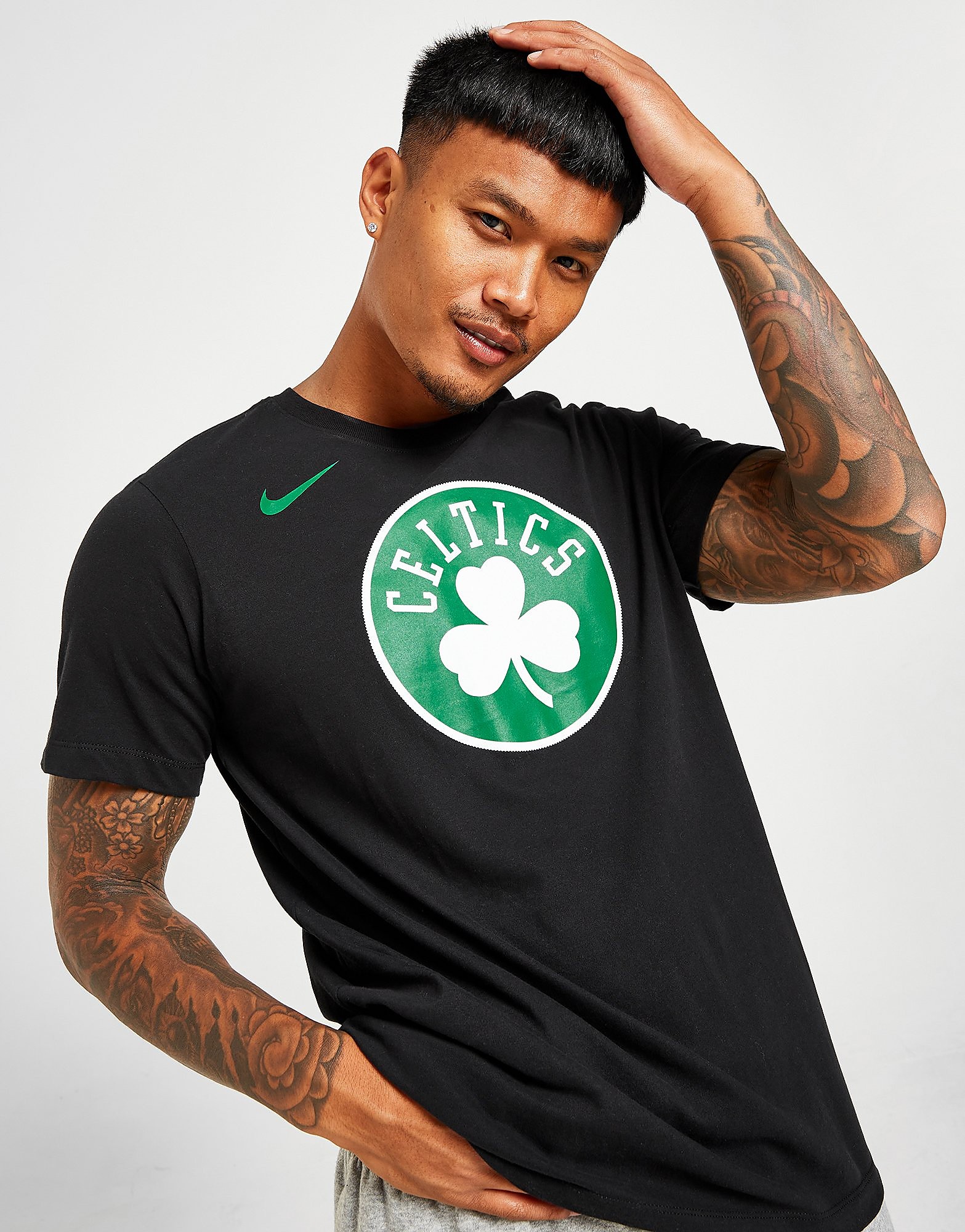

Nike NBA Boston Celtics Essential Logo T-Shirt - Black - Mens, Black