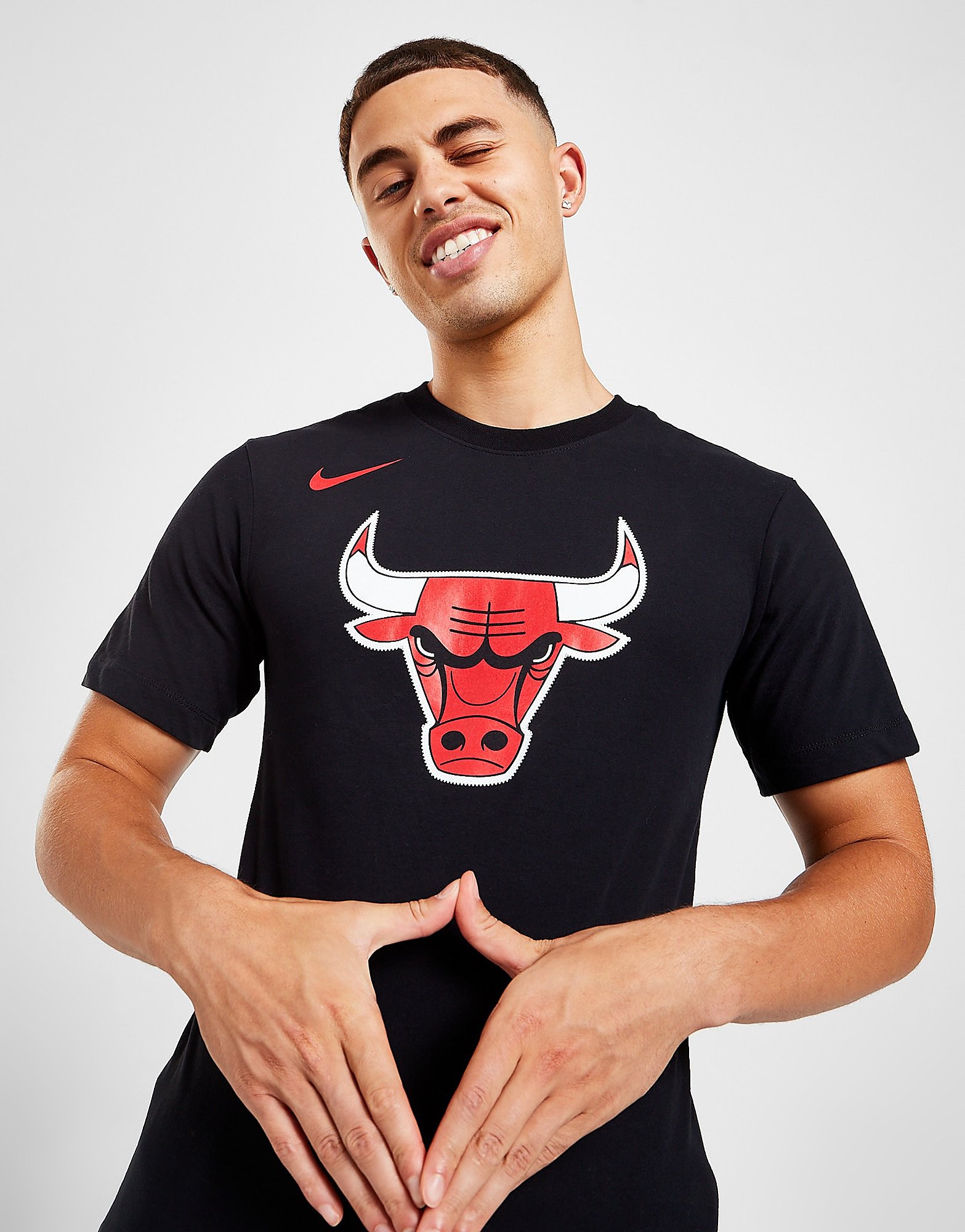 

Nike NBA Chicago Bulls Logo T-Shirt - Black - Mens, Black