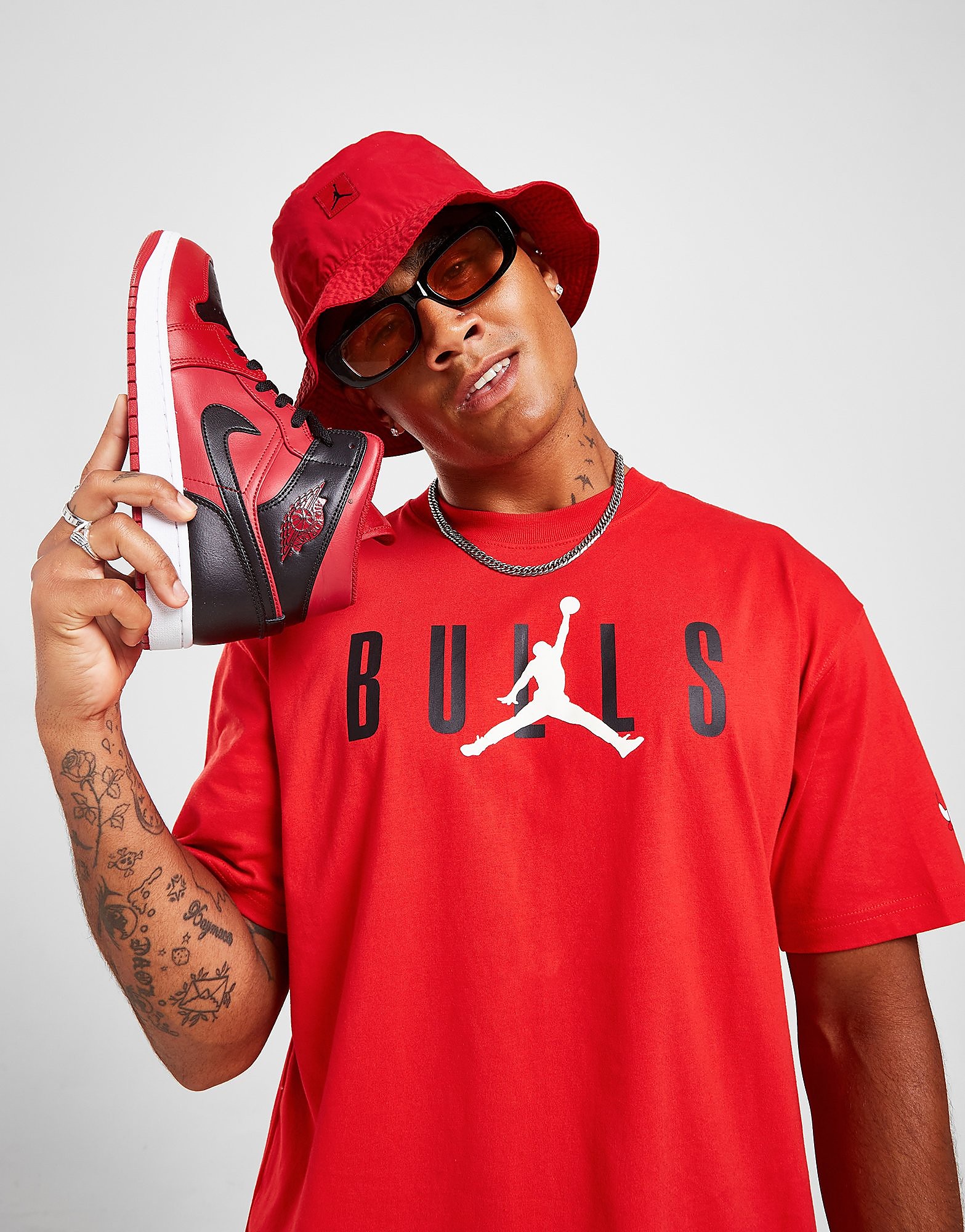 

Jordan NBA Chicago Bulls T-Shirt - Red - Mens, Red