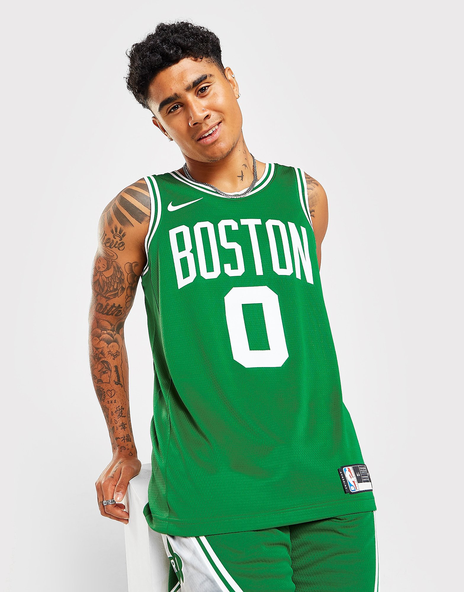 

Nike NBA Boston Celtics Tatum #0 Swingman Jersey - Clover/White - Mens, Clover/White