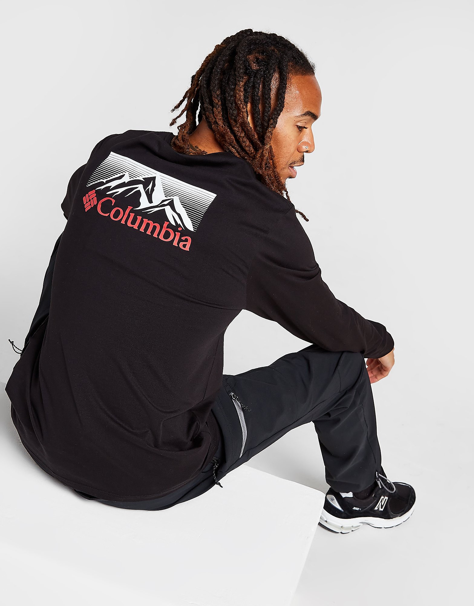 

Columbia Mountain Long Sleeve T-Shirt - Black - Mens, Black